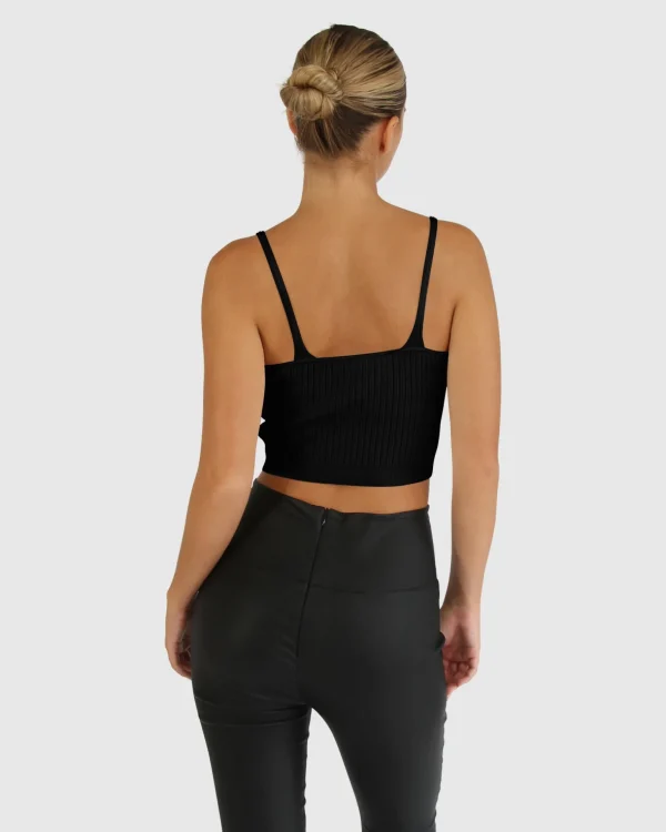 Belle & Bloom Tops>All I Need Knit Crop -