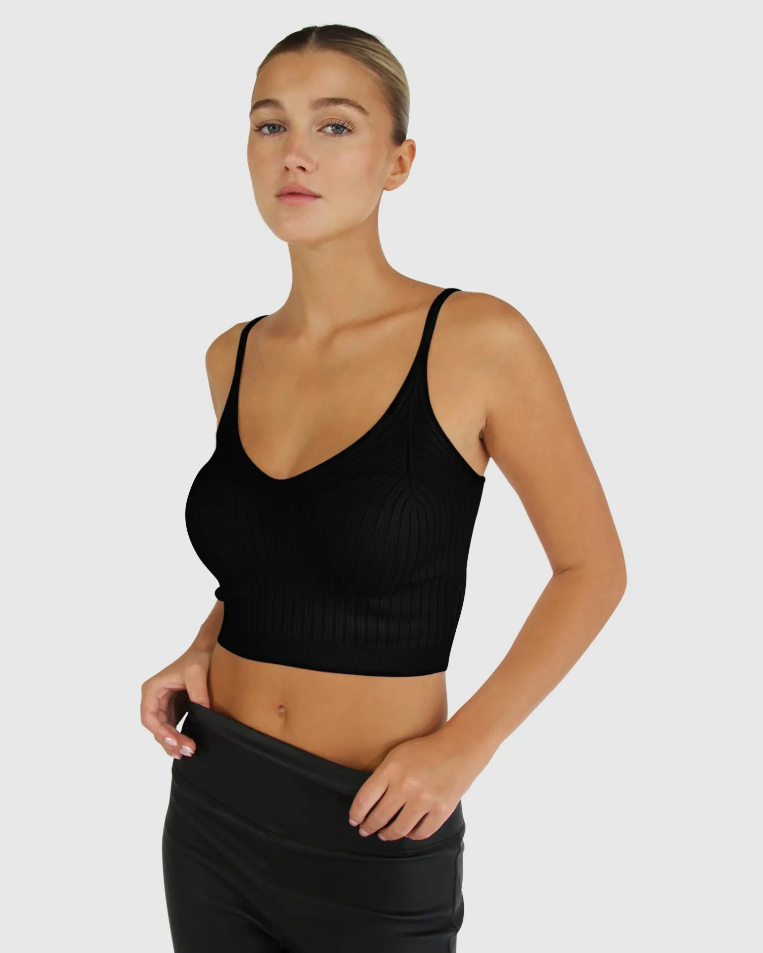 Belle & Bloom Tops>All I Need Knit Crop -