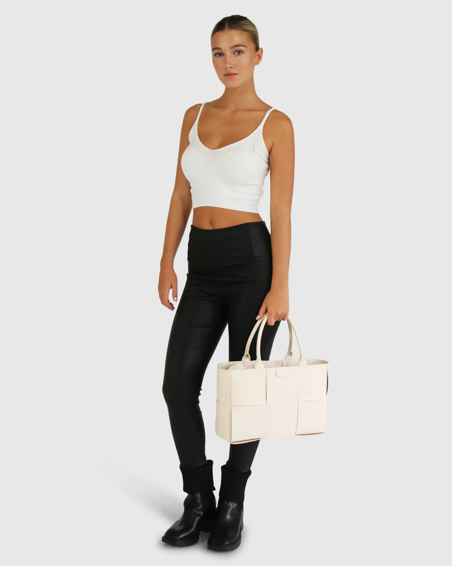 Belle & Bloom Tops>All I Need Knit Crop -
