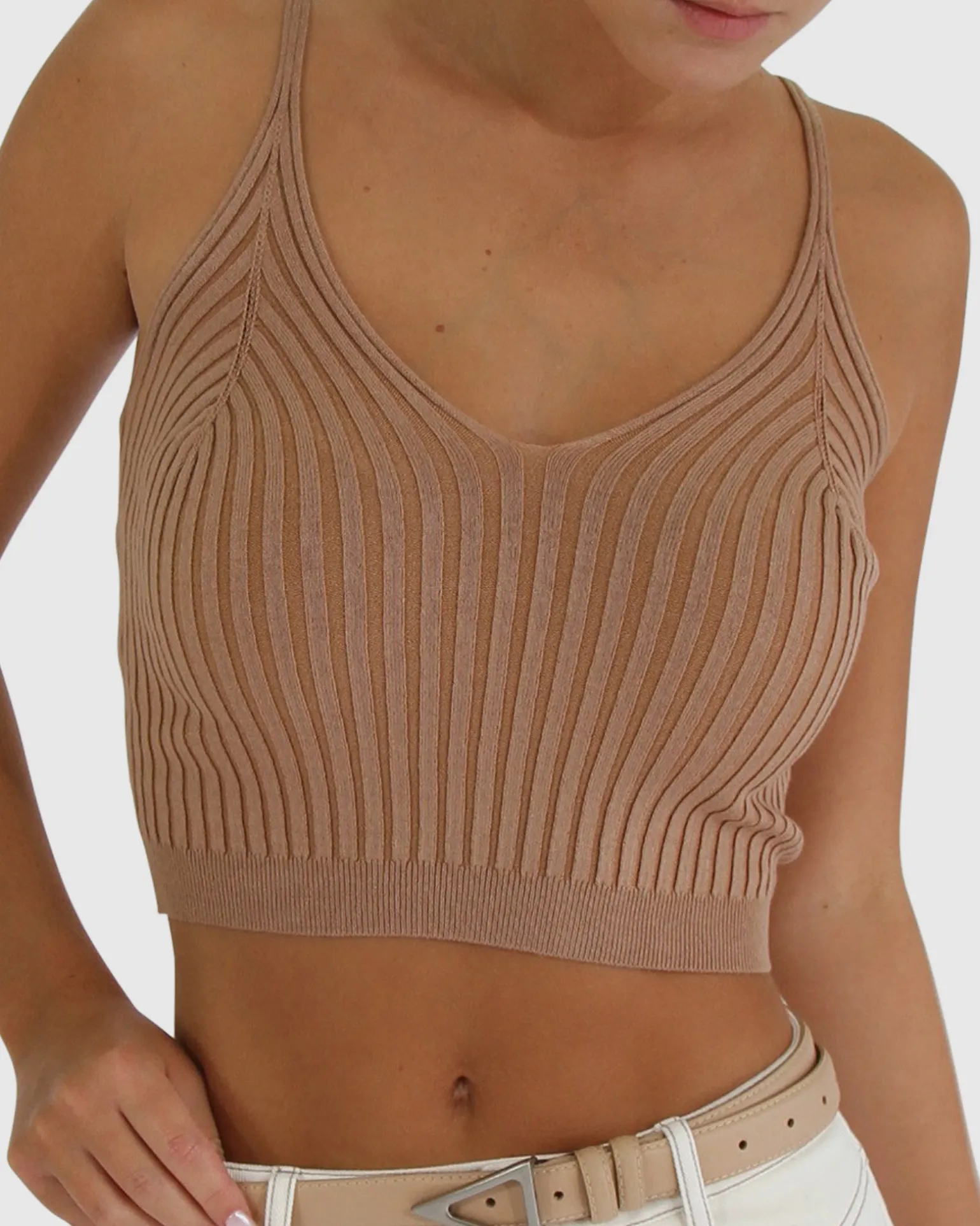 Belle & Bloom Tops>All I Need Knit Crop -