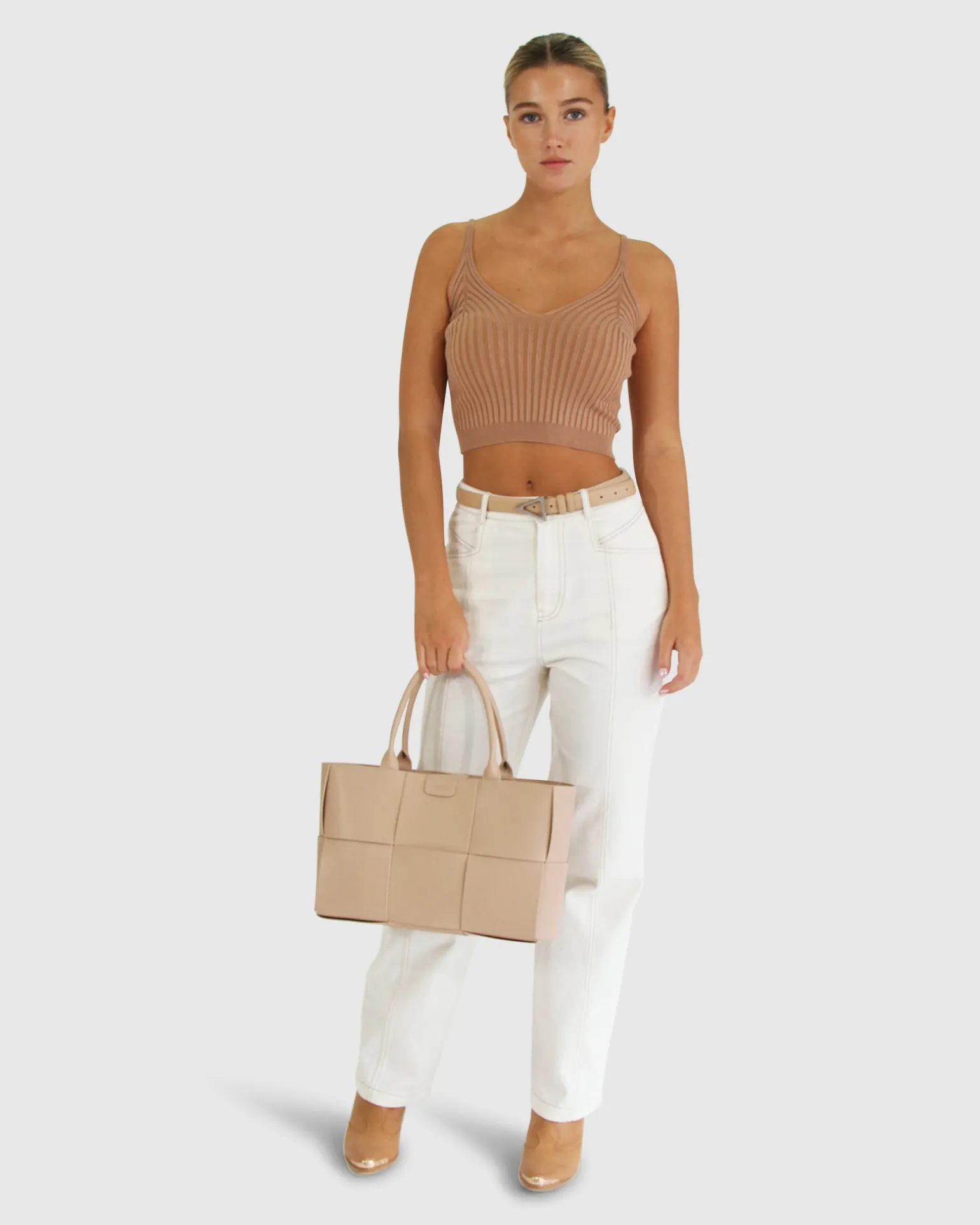 Belle & Bloom Tops>All I Need Knit Crop -