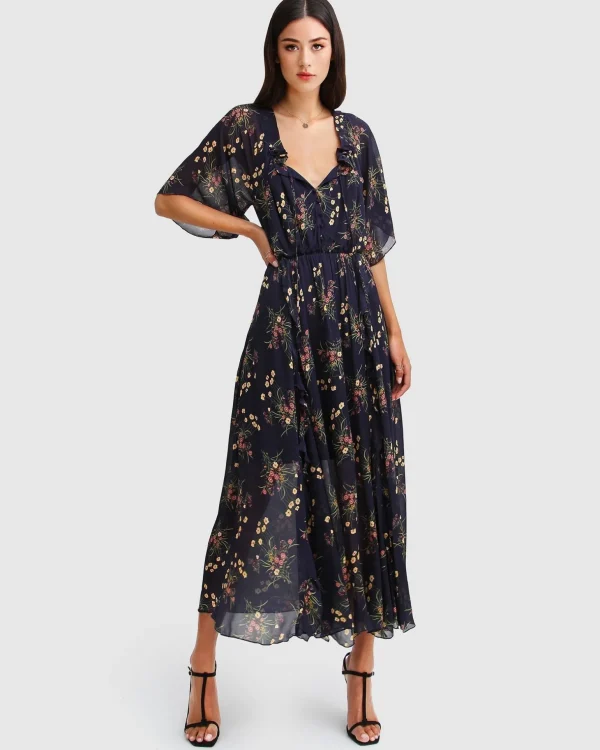 Belle & Bloom Maxi Dresses | Maxi Dresses>Amour Amour Ruffled Midi Dress -