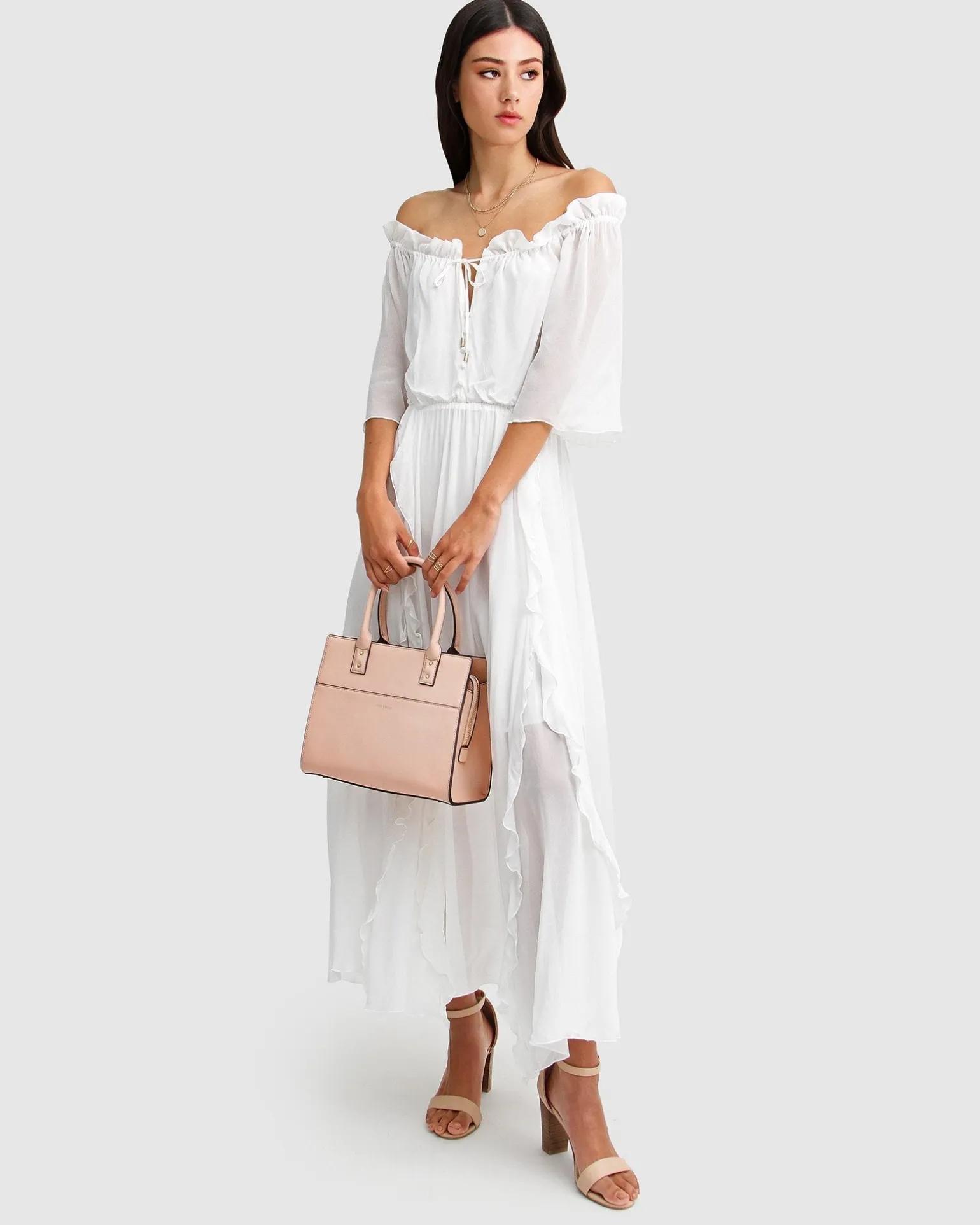 Belle & Bloom Maxi Dresses | Maxi Dresses>Amour Amour Ruffled Midi Dress -