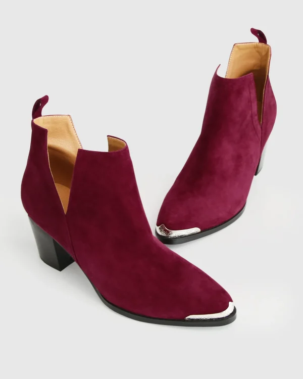 Belle & Bloom Boots>Austin Suede Ankle Boot -