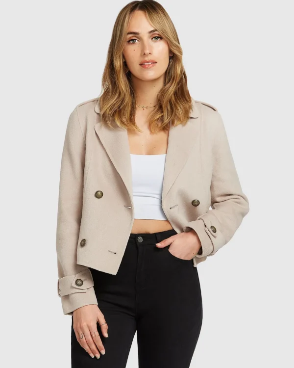 Belle & Bloom Wool Coats | Wool Coats>Better Off Military Peacoat -