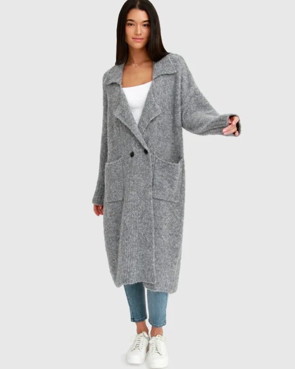 Belle & Bloom Cardigans | Cardigans>Born To Run Sustainable Sweater Coat -