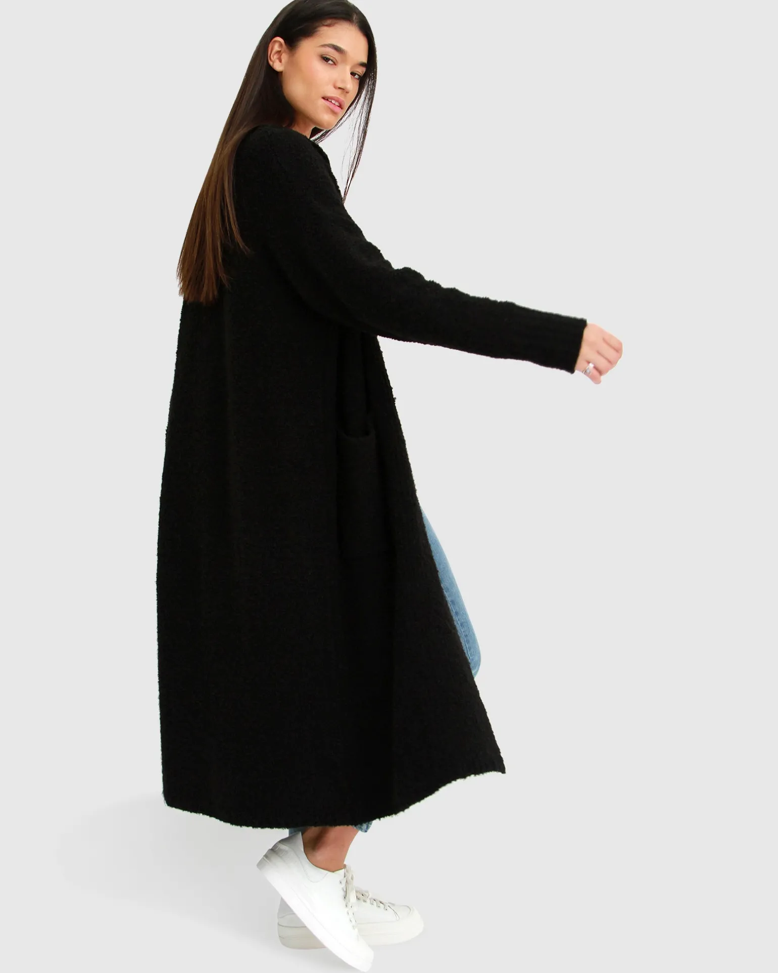 Belle & Bloom Cardigans | Cardigans>Born To Run Sustainable Sweater Coat -