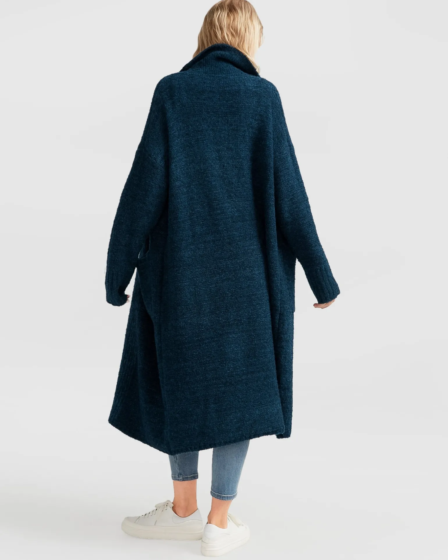 Belle & Bloom Cardigans | Cardigans>Born To Run Sustainable Sweater Coat - Dark Teal