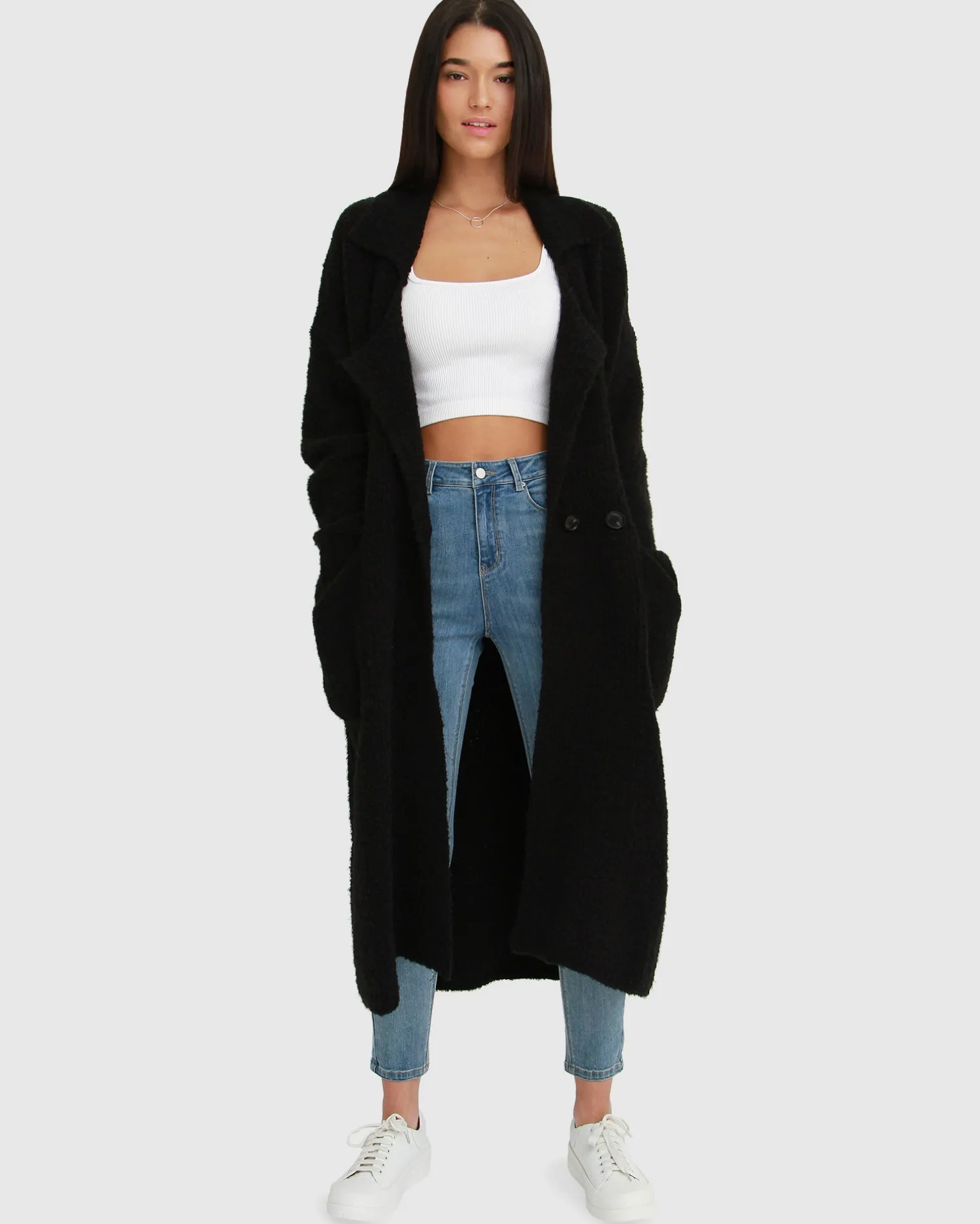 Belle & Bloom Cardigans | Cardigans>Born To Run Sustainable Sweater Coat -