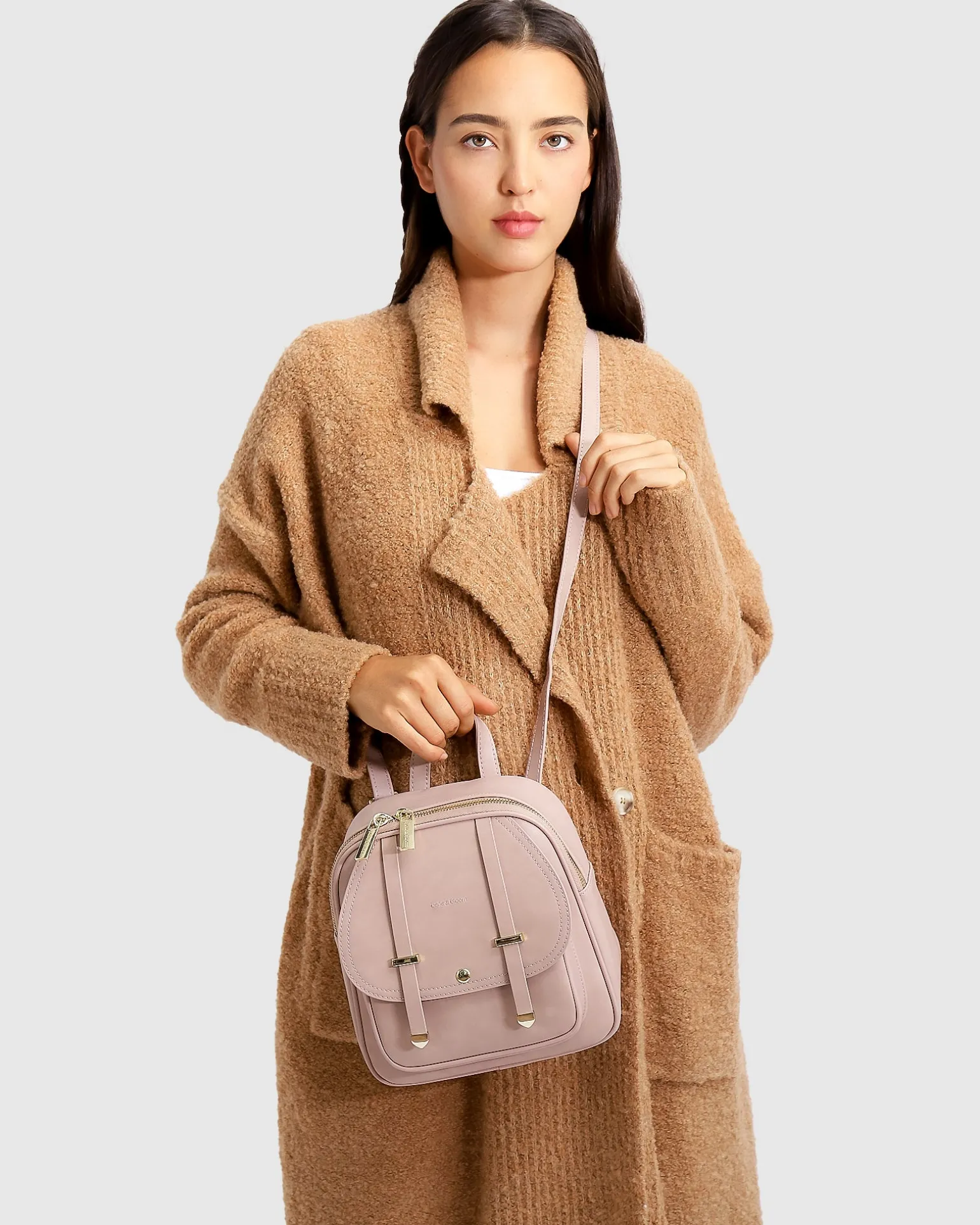 Belle & Bloom Cardigans | Cardigans>Born To Run Sustainable Sweater Coat - Light Camel