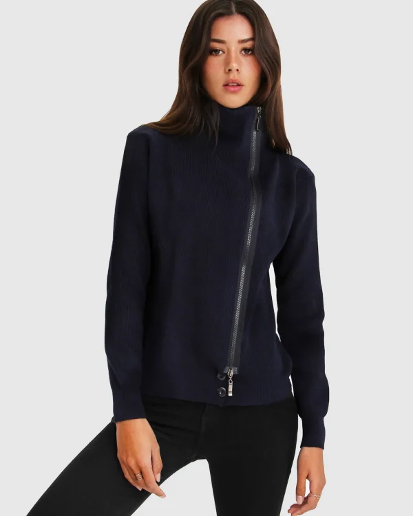 Belle & Bloom Sweaters | Sweaters>Brother’s Zip Front Jumper -