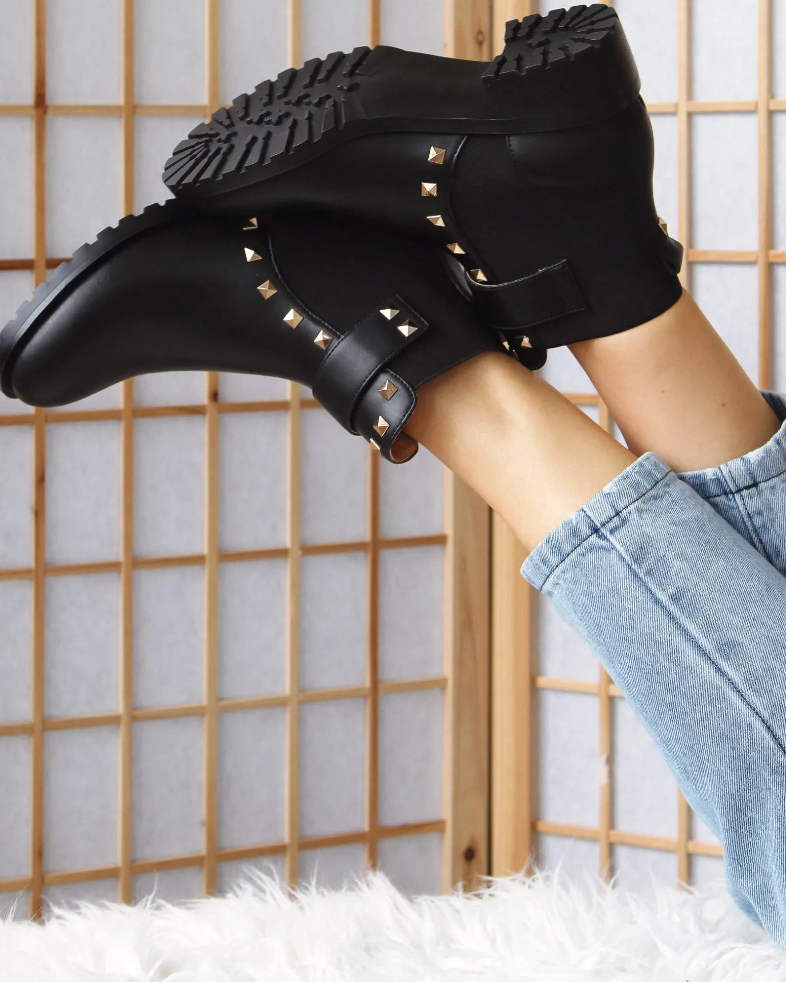 Belle & Bloom Boots>City Lights Leather Ankle Boot -