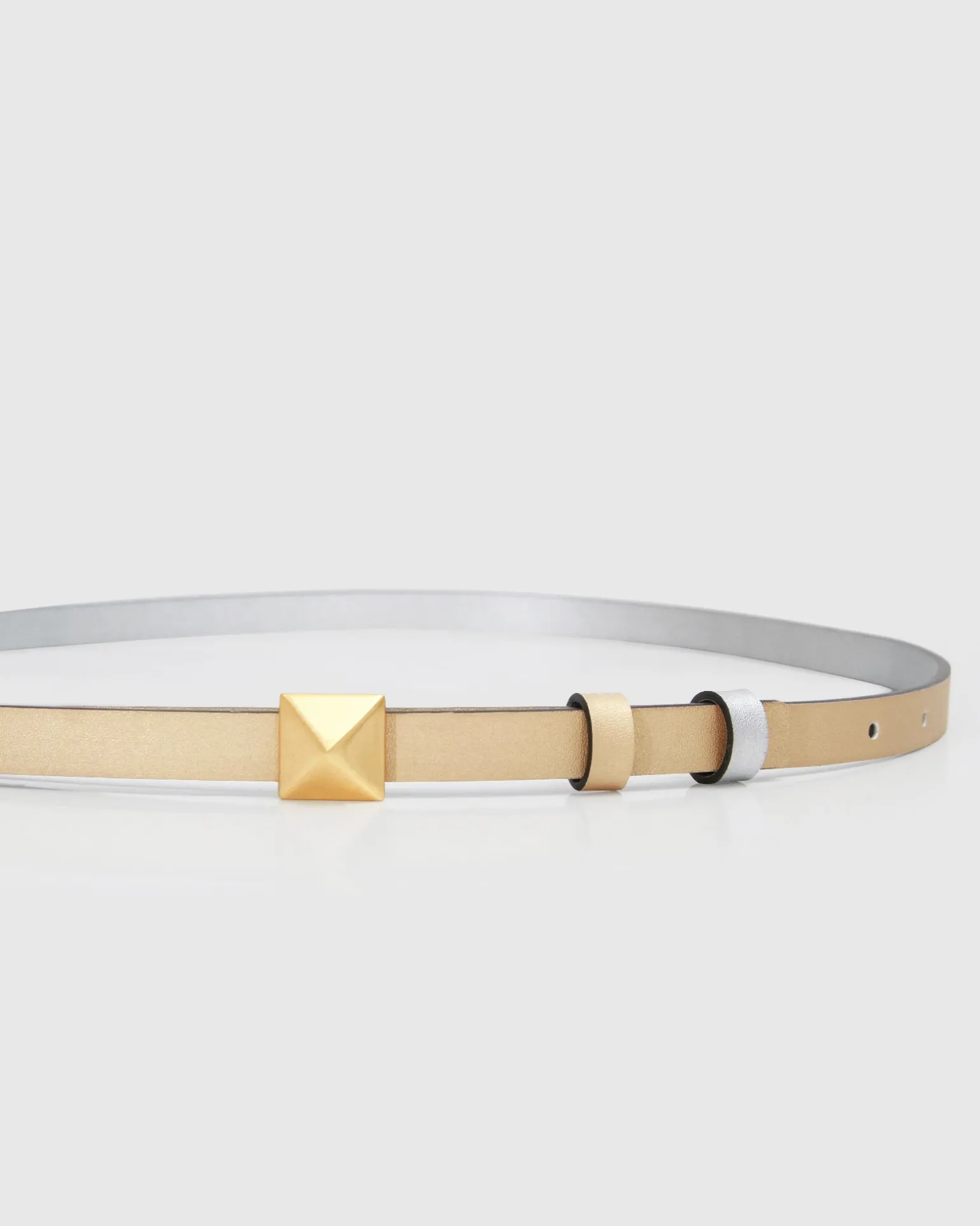 Belle & Bloom Belts>Cleopatra Pyramid Stud Leather Belt -