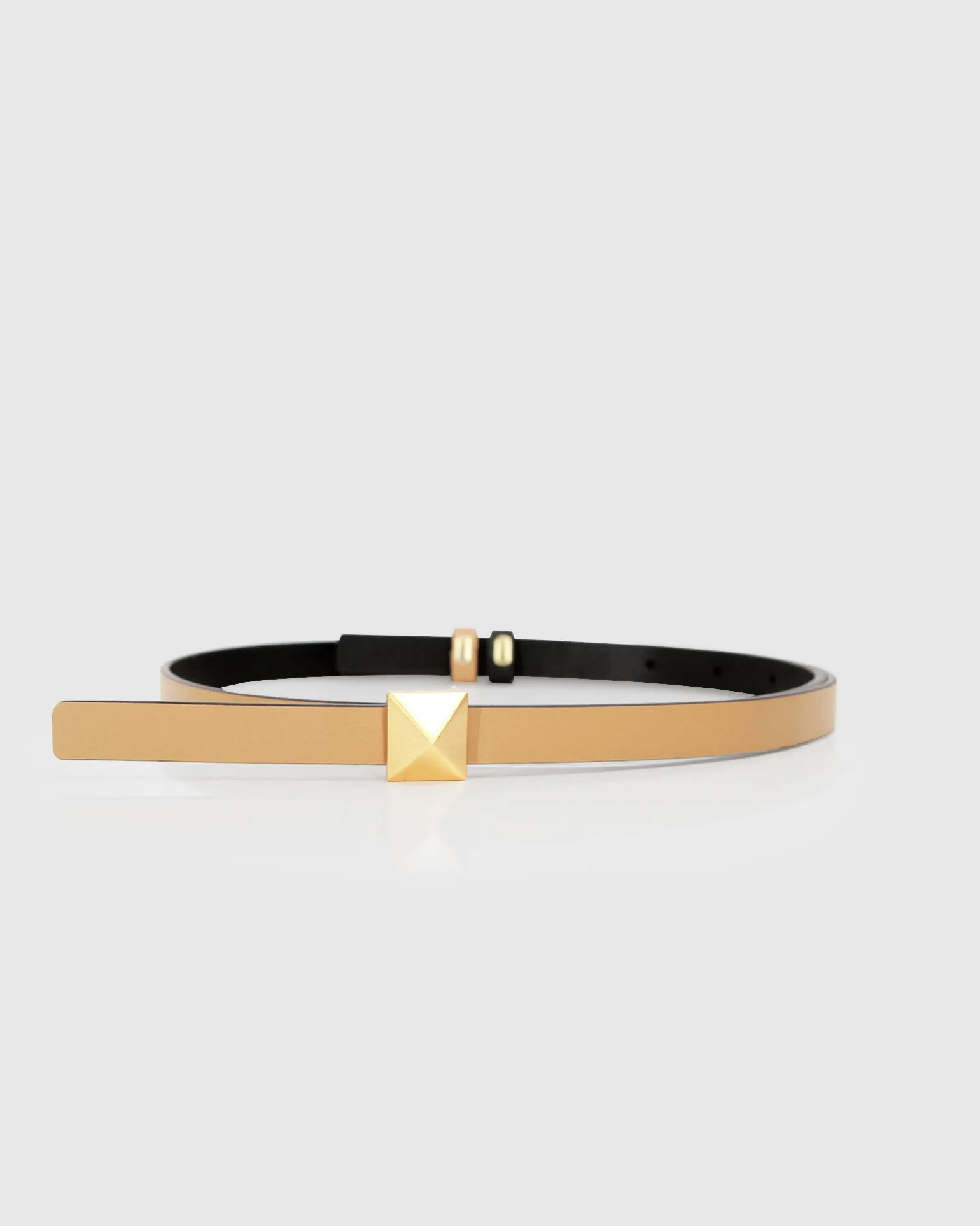 Belle & Bloom Belts>Cleopatra Pyramid Stud Leather Belt -
