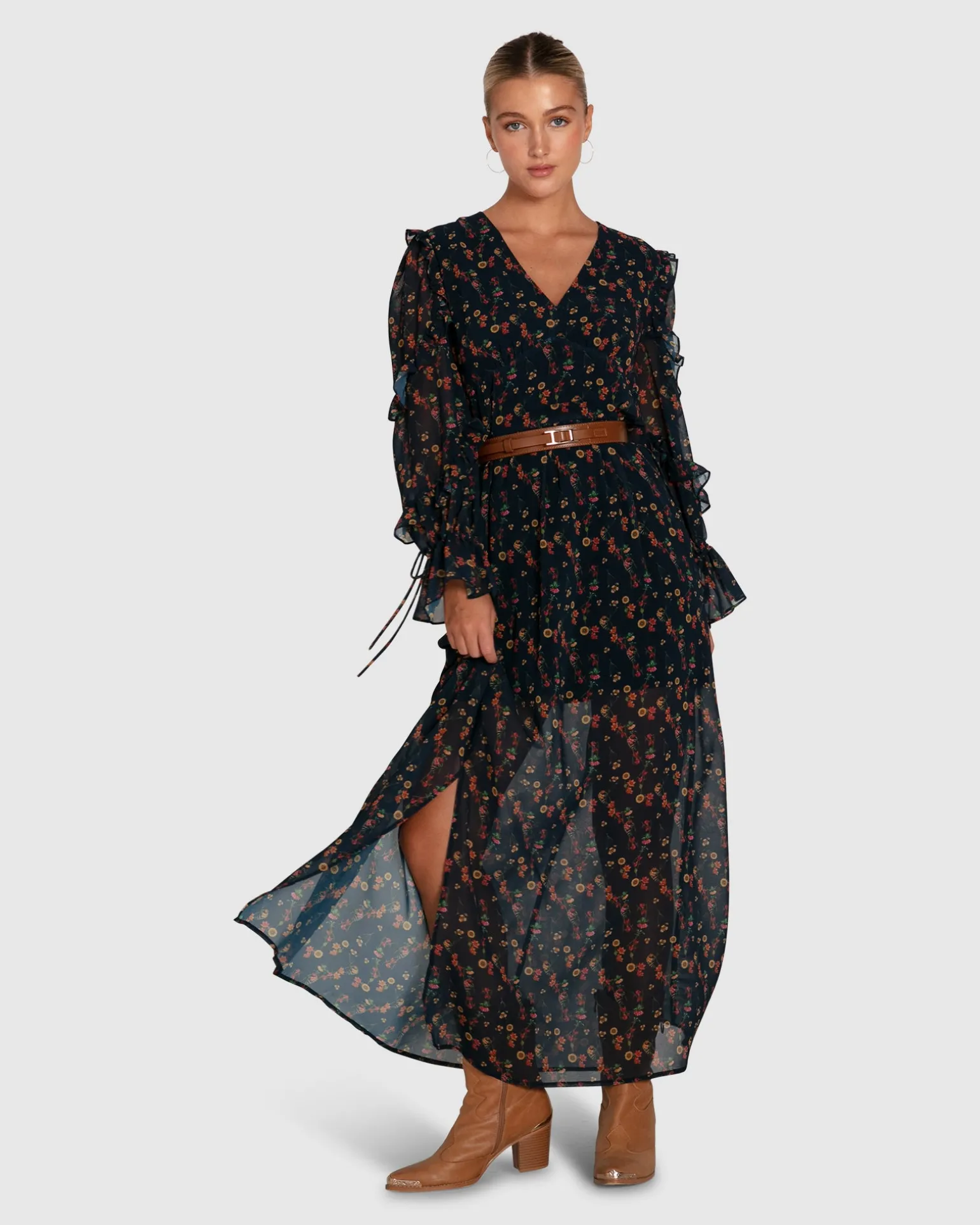 Belle & Bloom Maxi Dresses | Maxi Dresses>Come As You Are Floral Maxi Dress -