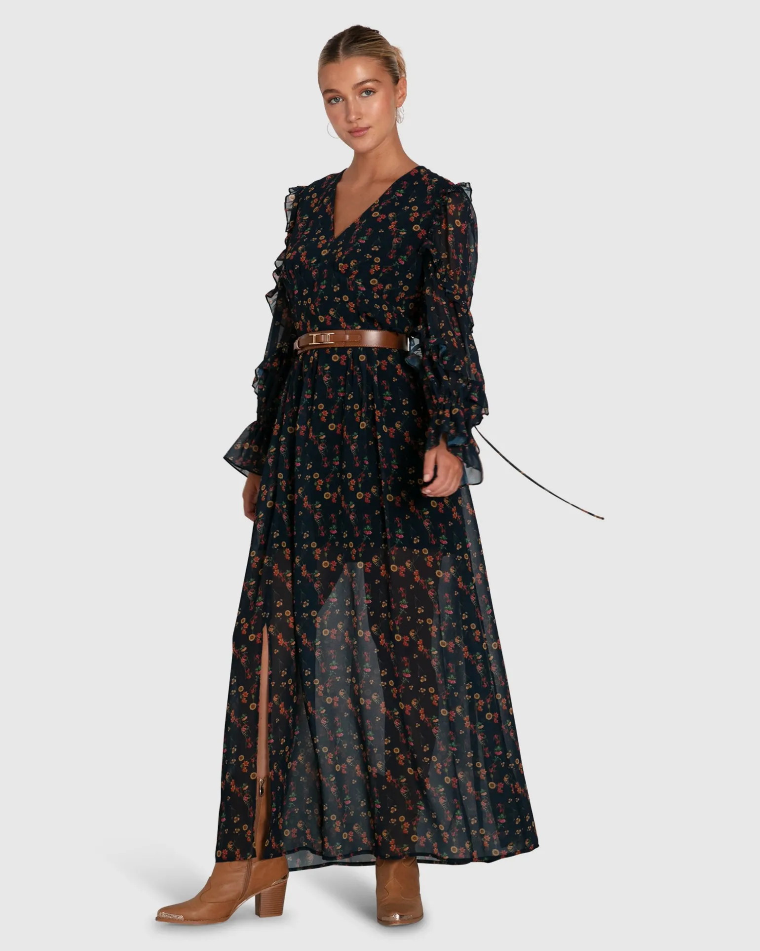 Belle & Bloom Maxi Dresses | Maxi Dresses>Come As You Are Floral Maxi Dress -