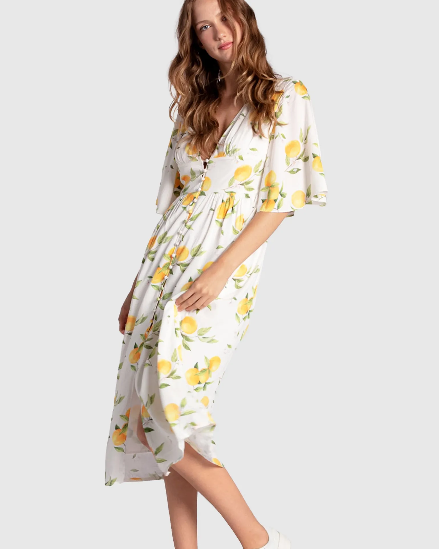 Belle & Bloom Midi Dresses | Midi Dresses>Crazy Love Button Up Dress -