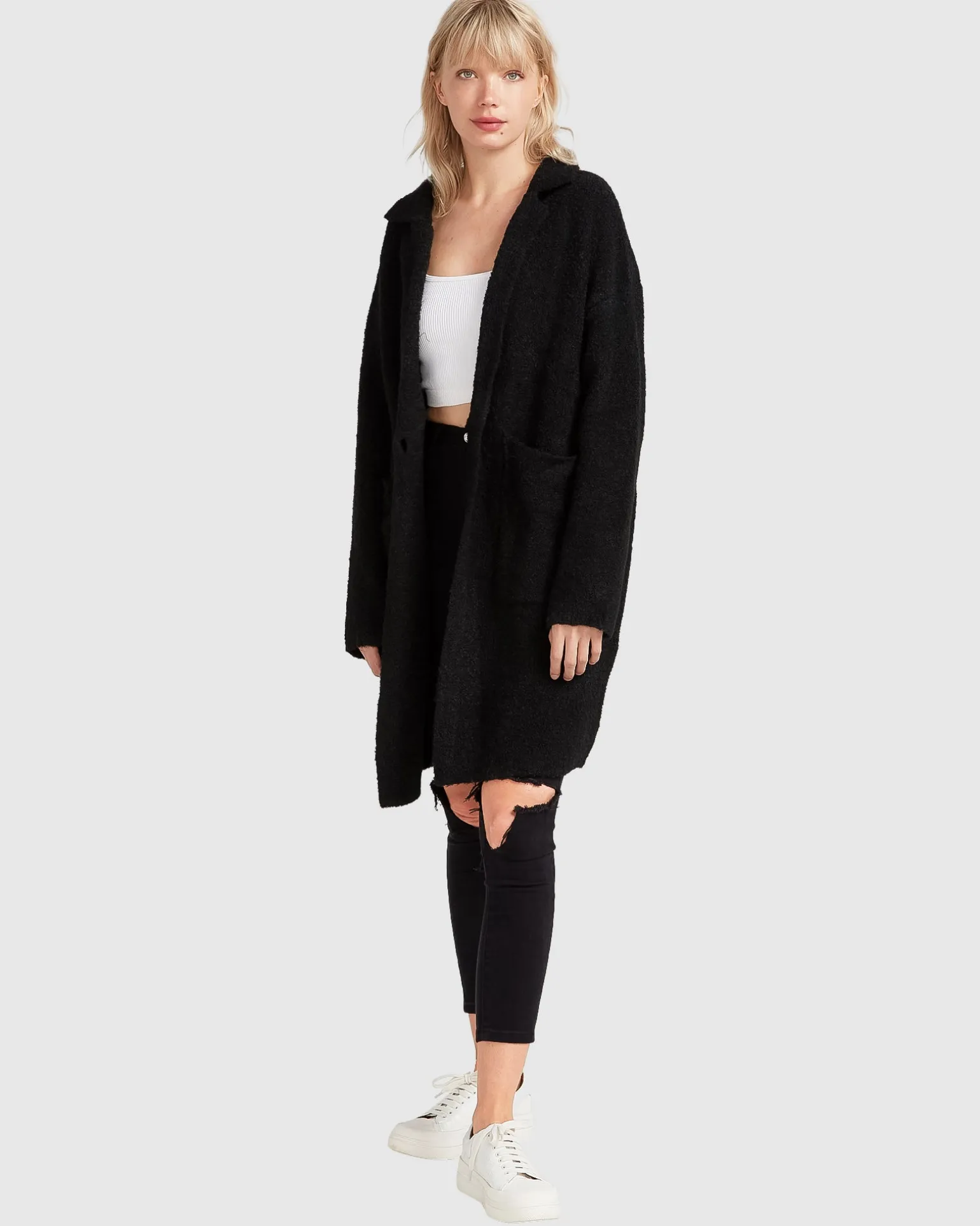Belle & Bloom Cardigans | Cardigans>Days Go By Sustainable Blazer Cardigan -