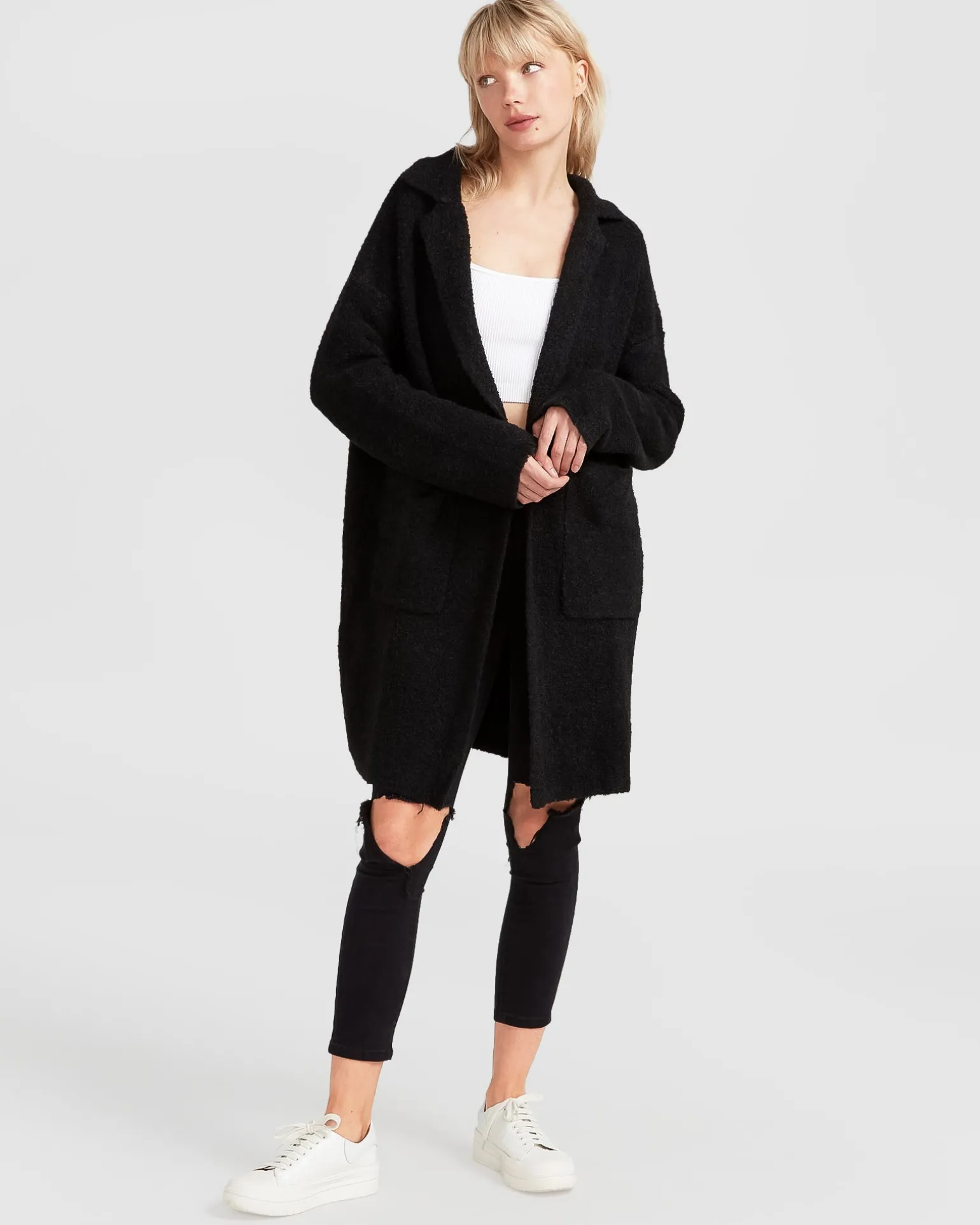 Belle & Bloom Cardigans | Cardigans>Days Go By Sustainable Blazer Cardigan -