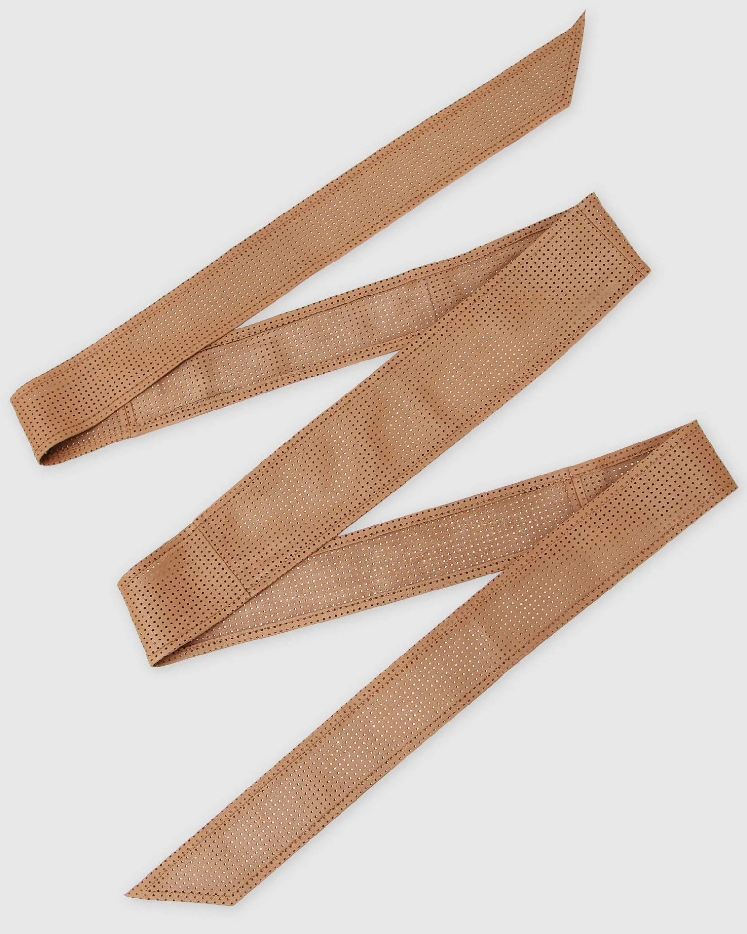 Belle & Bloom Belts>Escalate Perforated Leather Belt -