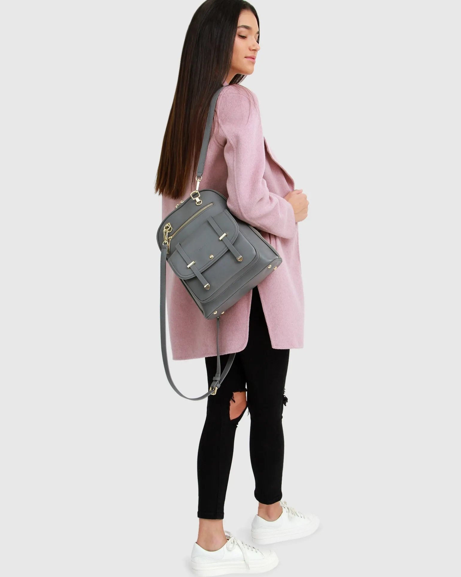 Belle & Bloom Wool Coats | Wool Coats>Ex-Boyfriend Wool Blend Oversized Jacket - Lilac