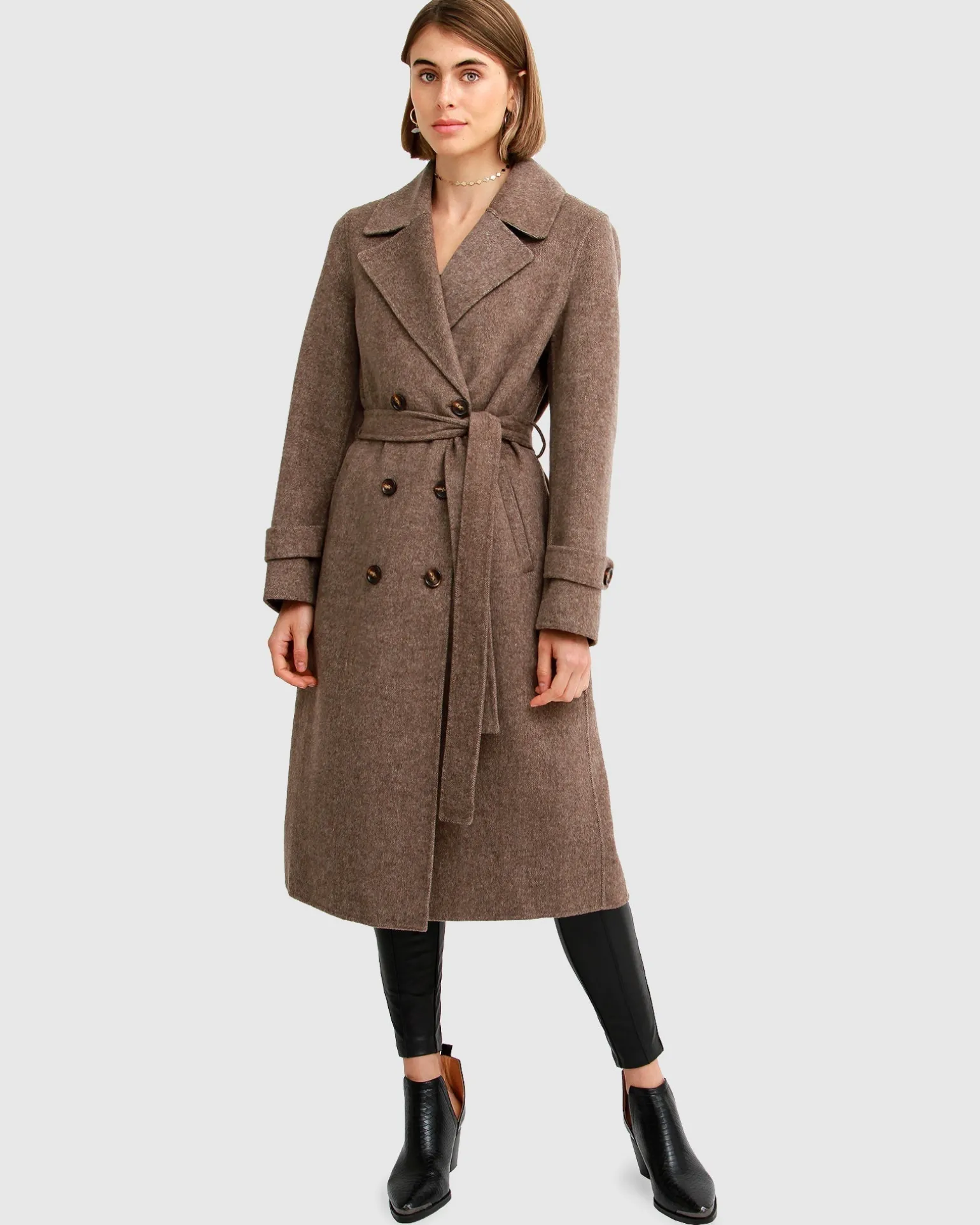 Belle & Bloom Belted Coats | Wool Coats>Front Runner Belted Coat -