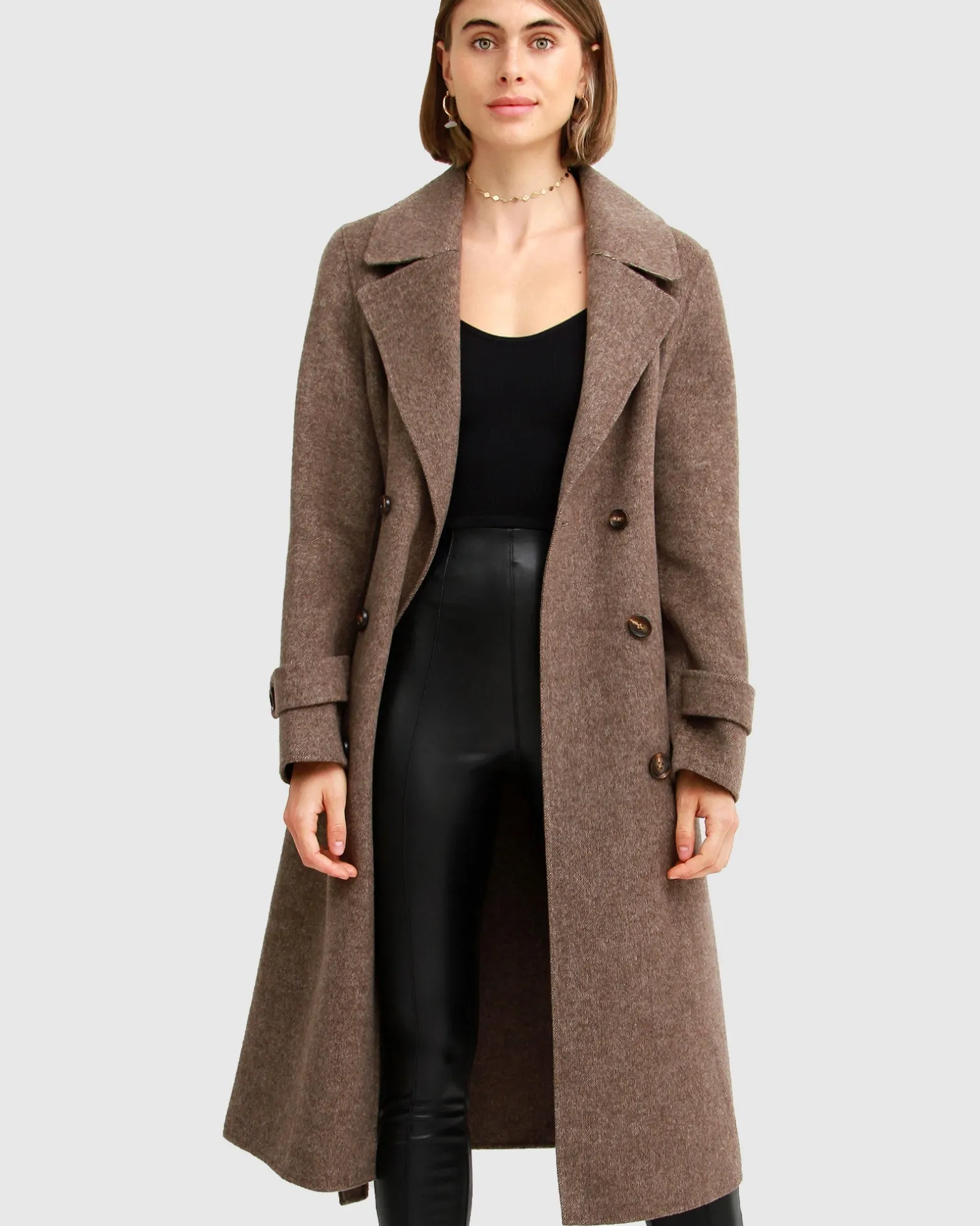 Belle & Bloom Belted Coats | Wool Coats>Front Runner Belted Coat -