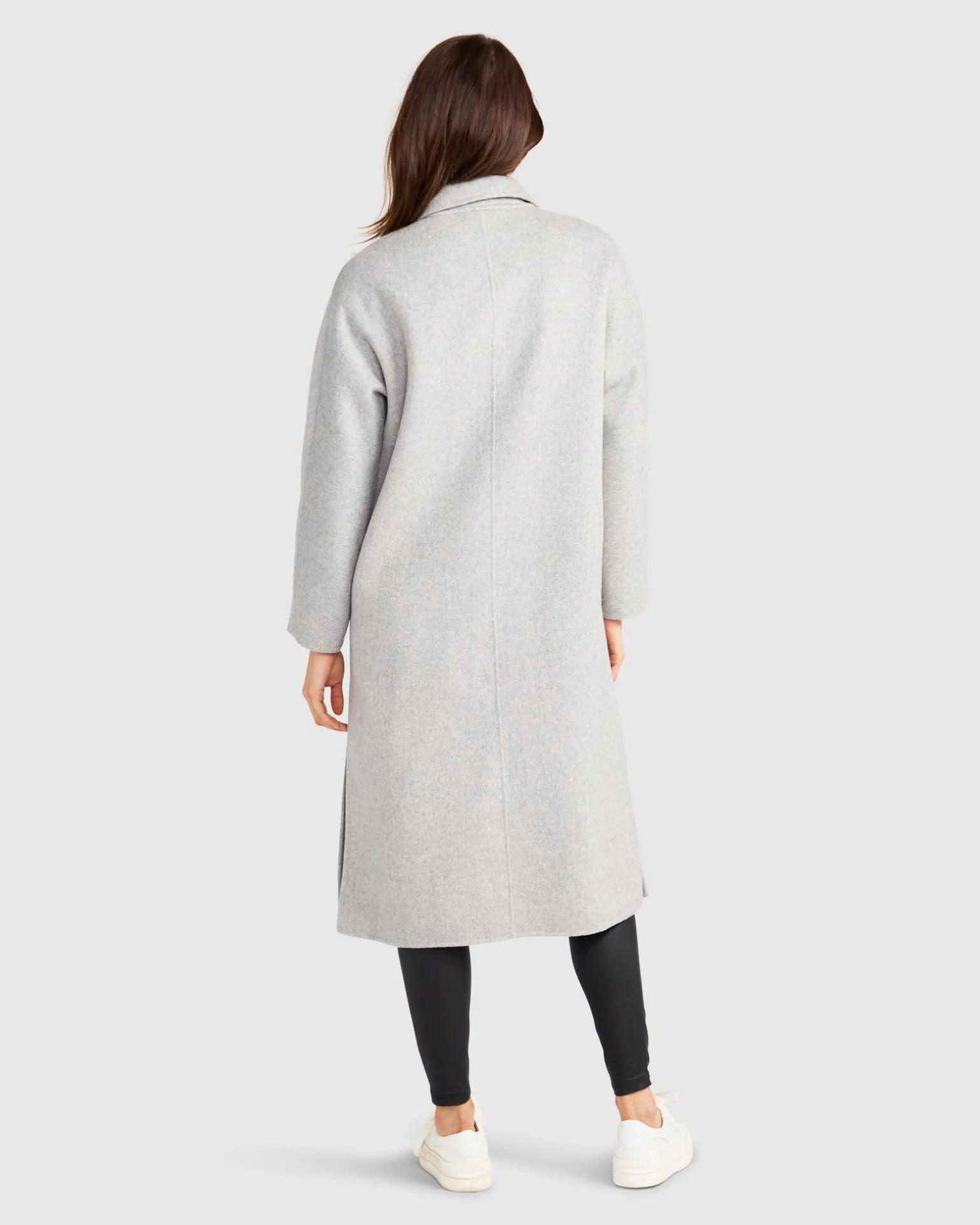 Belle & Bloom Wool Coats | Wool Coats>Guestlist Oversized Double Breasted Coat - Grey Marle