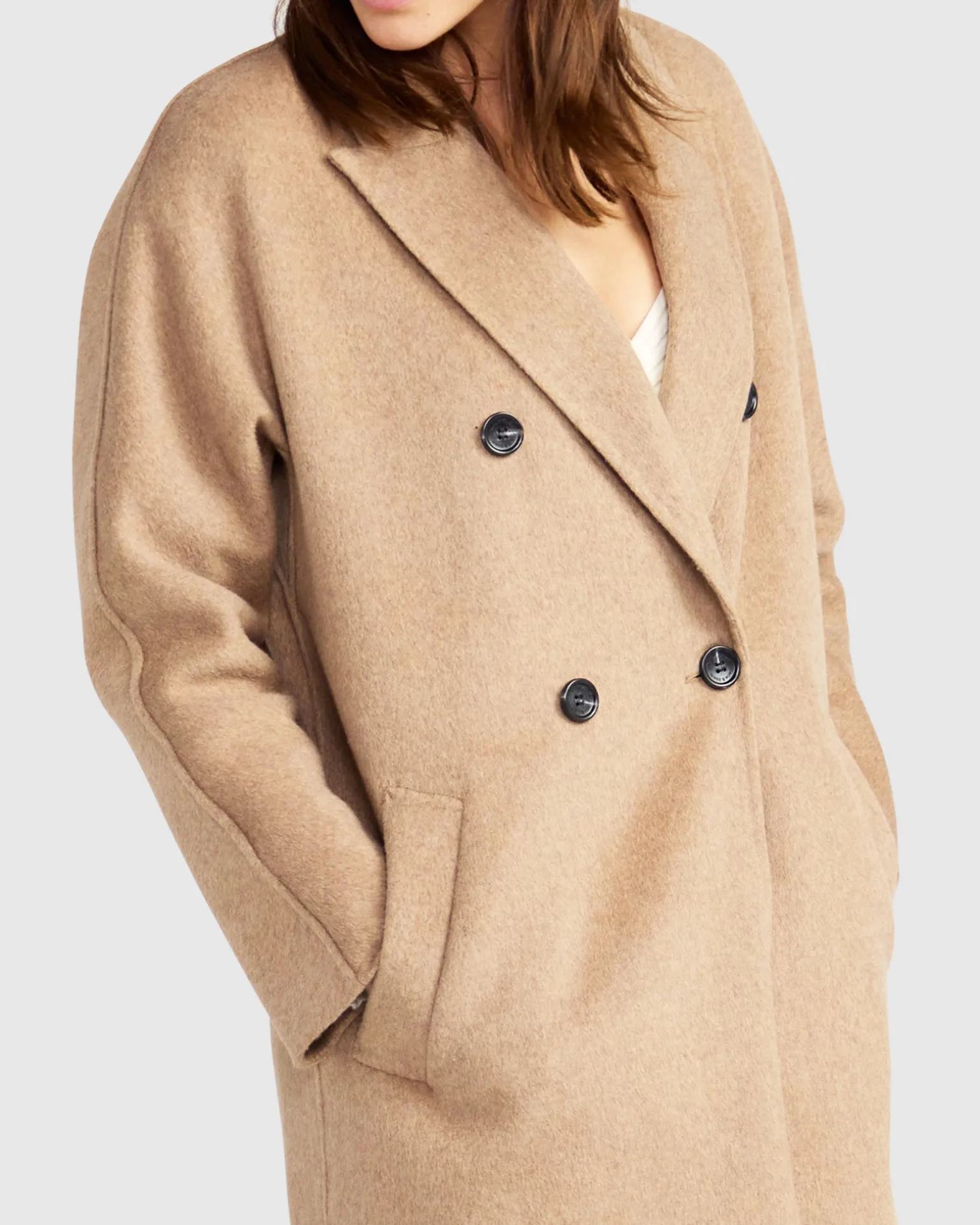 Belle & Bloom Wool Coats | Wool Coats>Guestlist Oversized Double Breasted C -