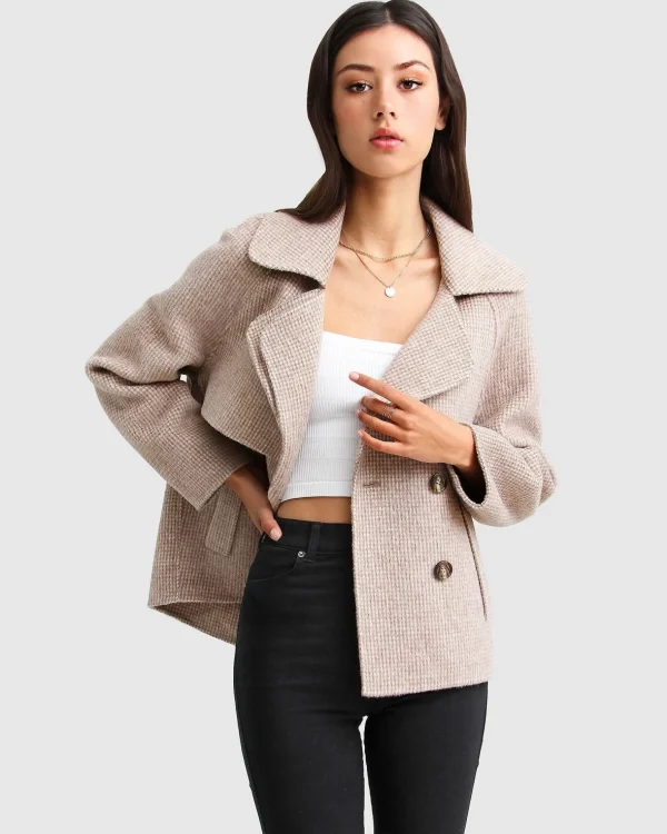 Belle & Bloom Wool Coats | Wool Coats>I'm Yours Wool Blend Peacoat -