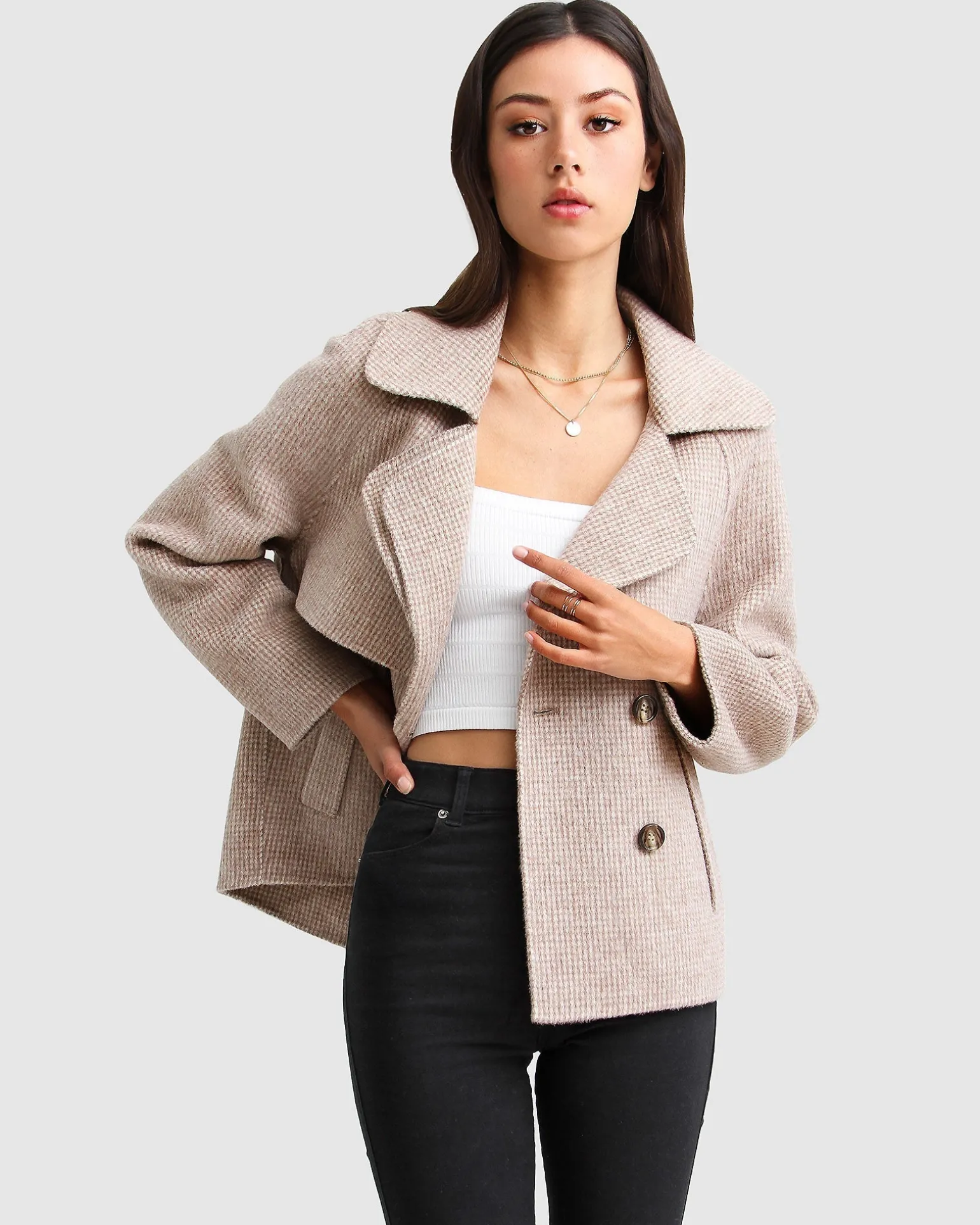 Belle & Bloom Wool Coats | Wool Coats>I'm Yours Wool Blend Peacoat -