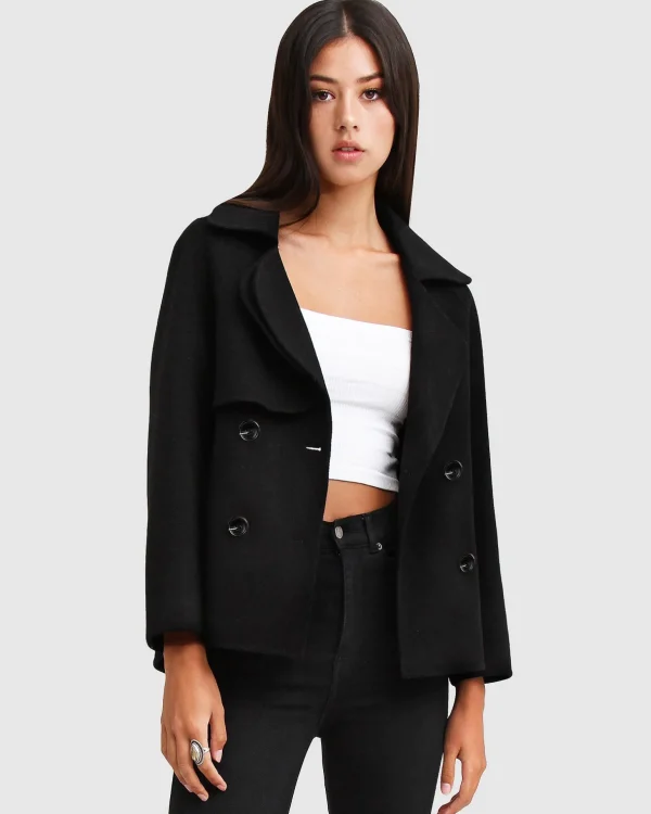 Belle & Bloom Wool Coats | Wool Coats>I'm Yours Wool Blend Peacoat -