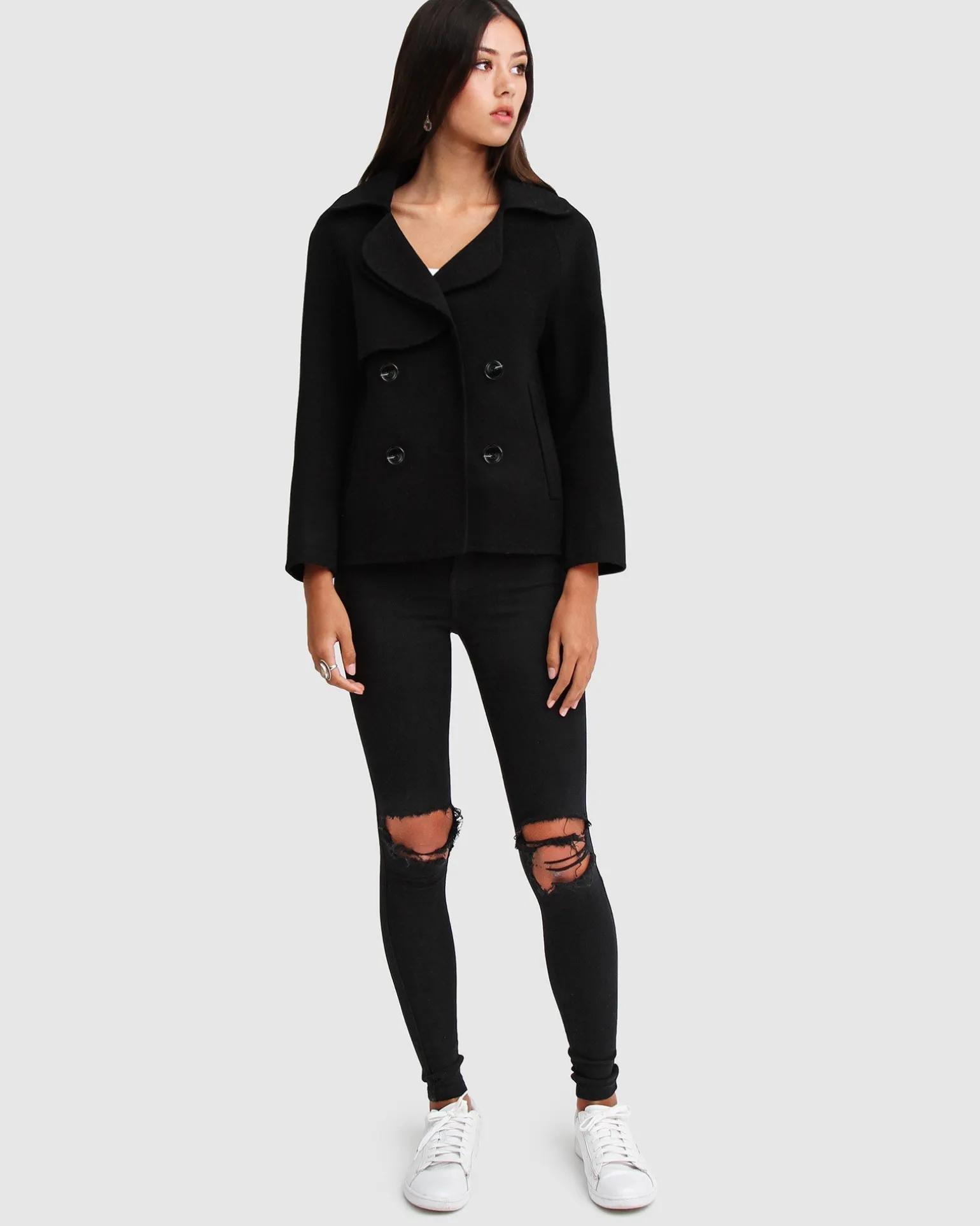 Belle & Bloom Wool Coats | Wool Coats>I'm Yours Wool Blend Peacoat -