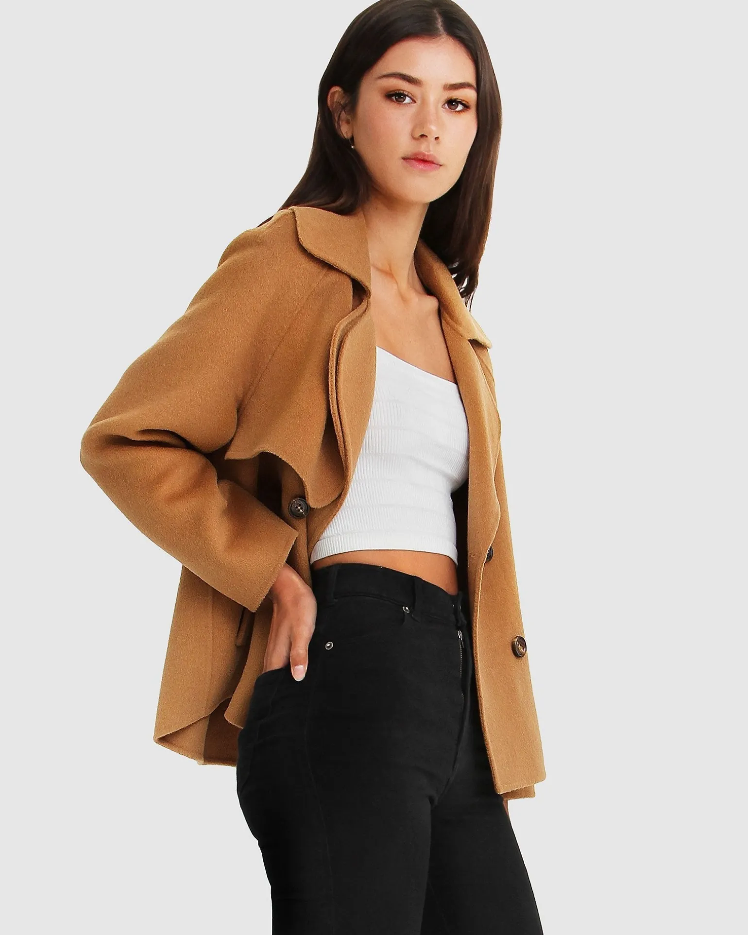 Belle & Bloom Wool Coats | Wool Coats>I'm Yours Wool Blend Peacoat -