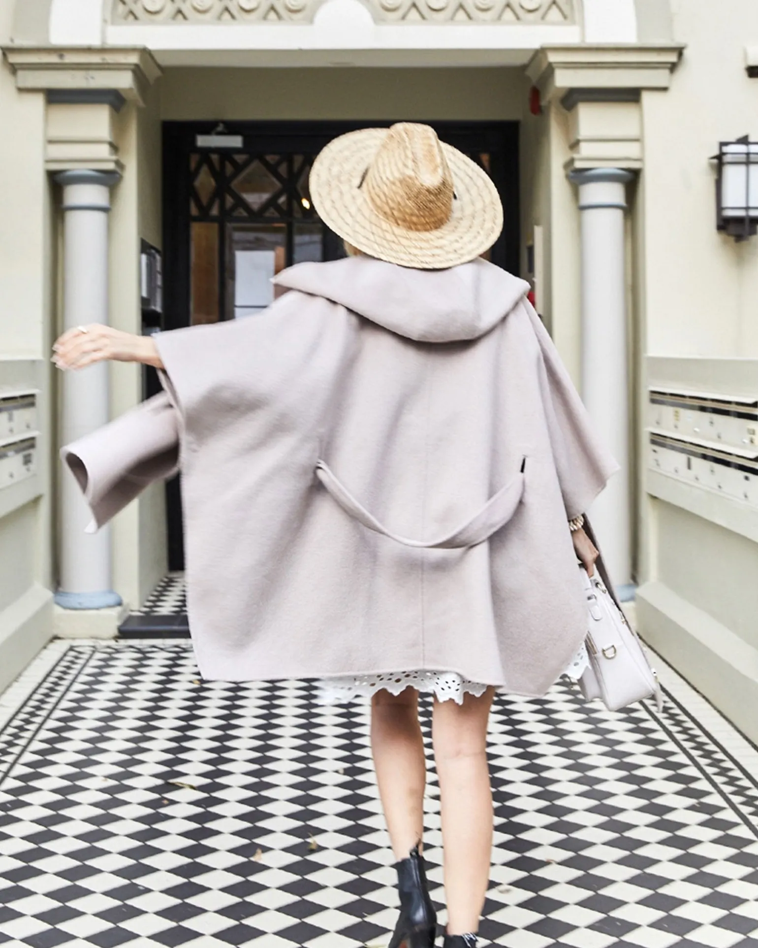 Belle & Bloom Belted Coats | Wool Coats>Jackson Landing Wool Blend Cape Coat -