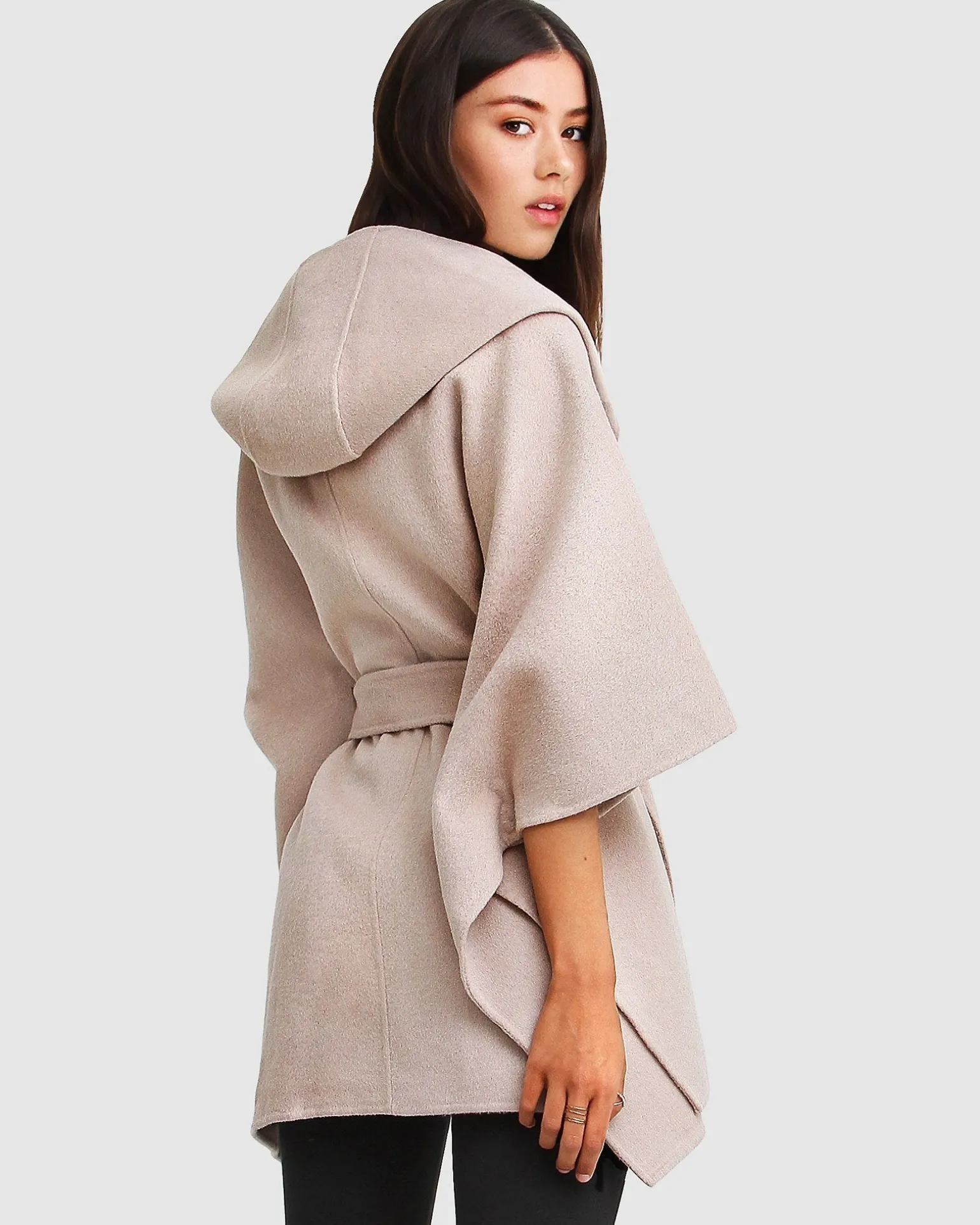 Belle & Bloom Belted Coats | Wool Coats>Jackson Landing Wool Blend Cape Coat -
