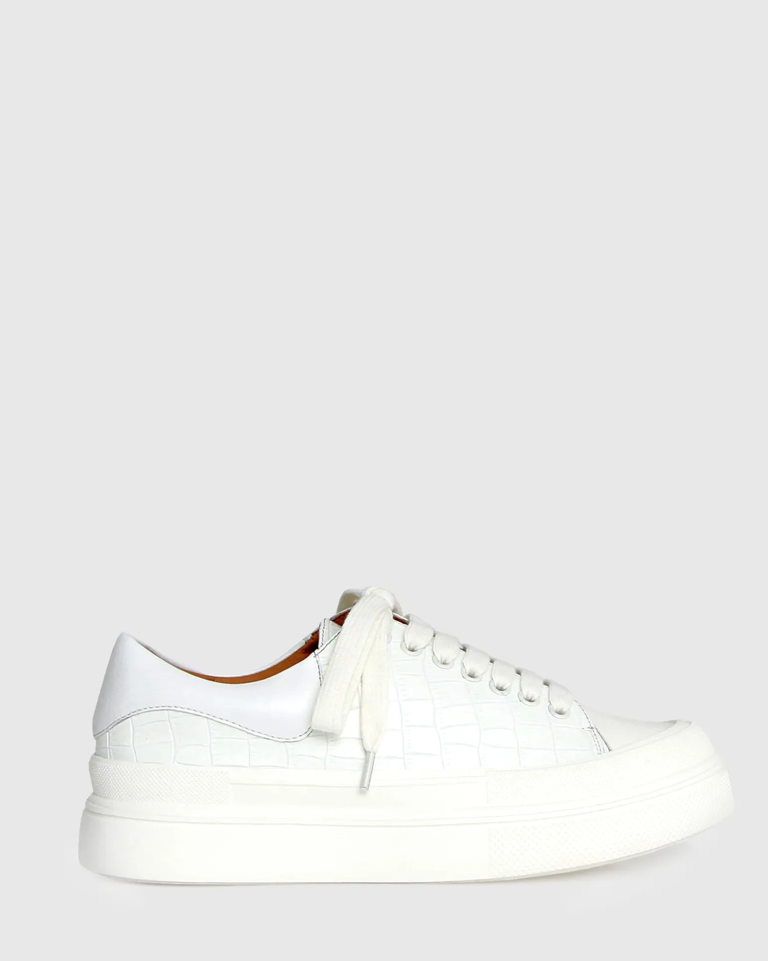 Belle & Bloom Flats>Just A Dream Croc Leather Sneaker -