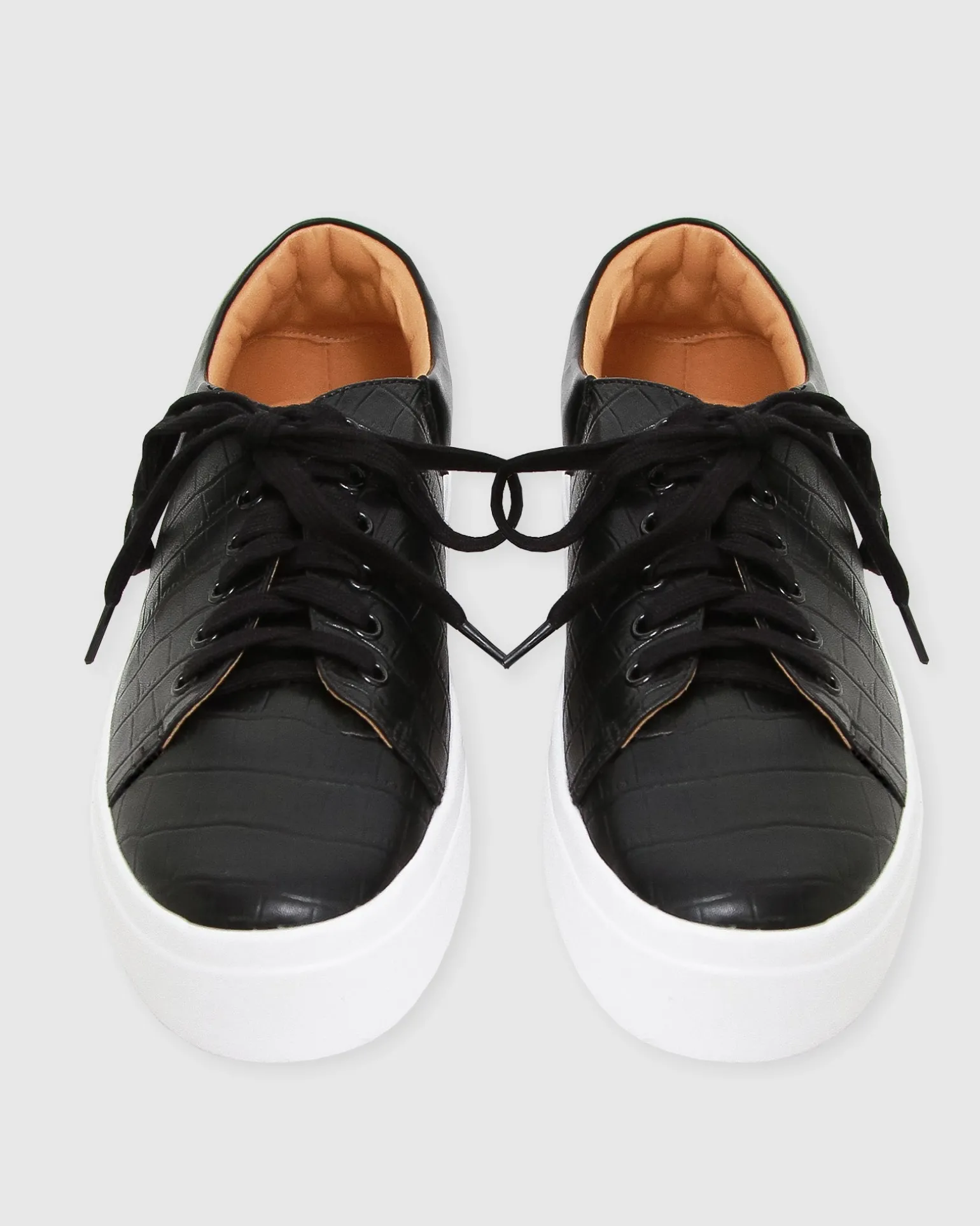 Belle & Bloom Flats>Just A Dream Croc Leather Sneaker -
