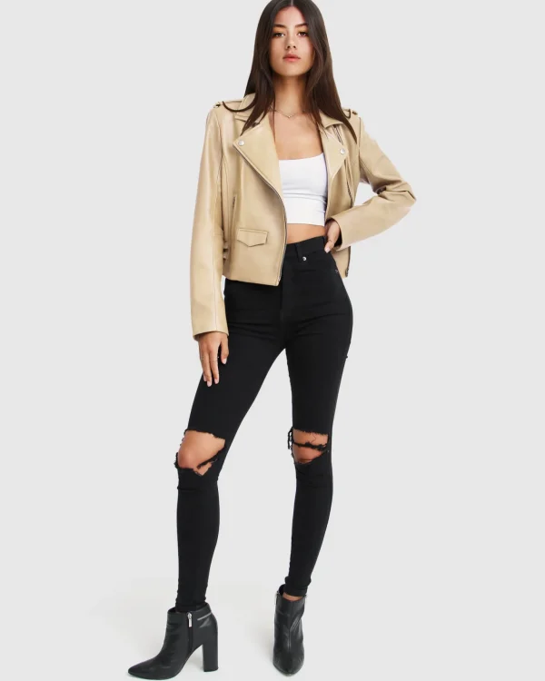 Belle & Bloom Leather Jackets | Leather Coats>Just Friends Leather Jacket -