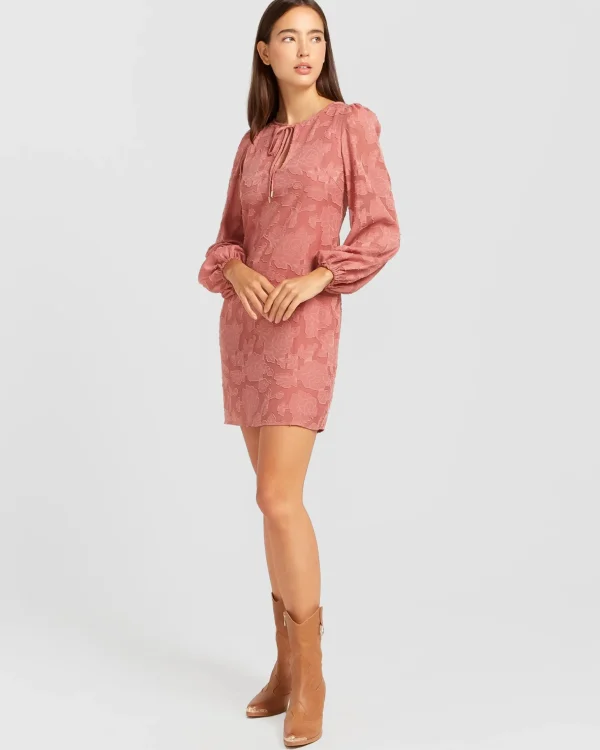 Belle & Bloom Mini Dresses | Mini Dresses>Kiss the Stars Dress - Dusty Rose