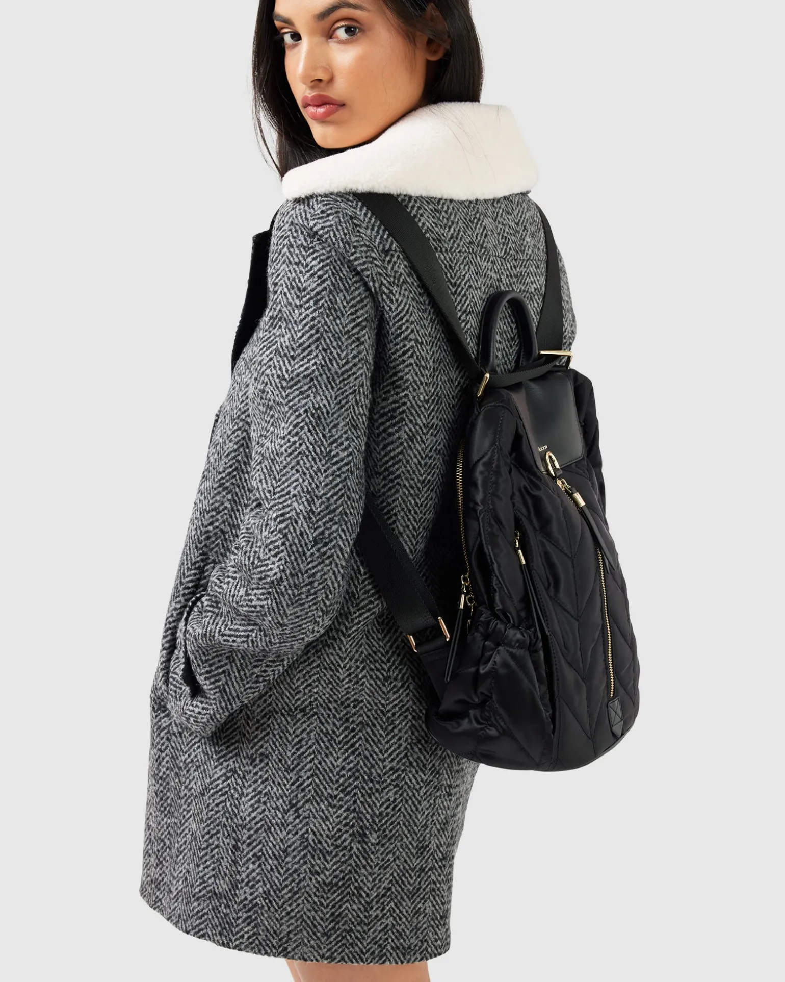 Belle & Bloom Wool Coats | Wool Coats>Liberty Sherpa Collar Wool Blend Coat -