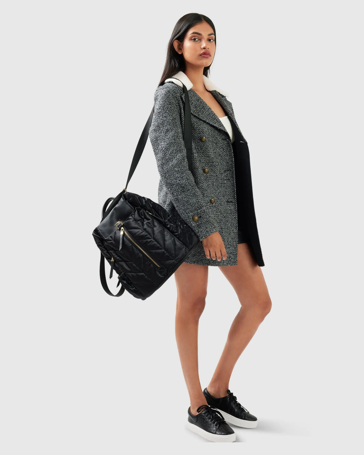 Belle & Bloom Wool Coats | Wool Coats>Liberty Sherpa Collar Wool Blend Coat -