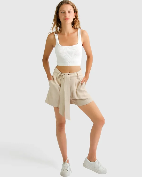 Belle & Bloom Pants>Limitless Belted Shorts -