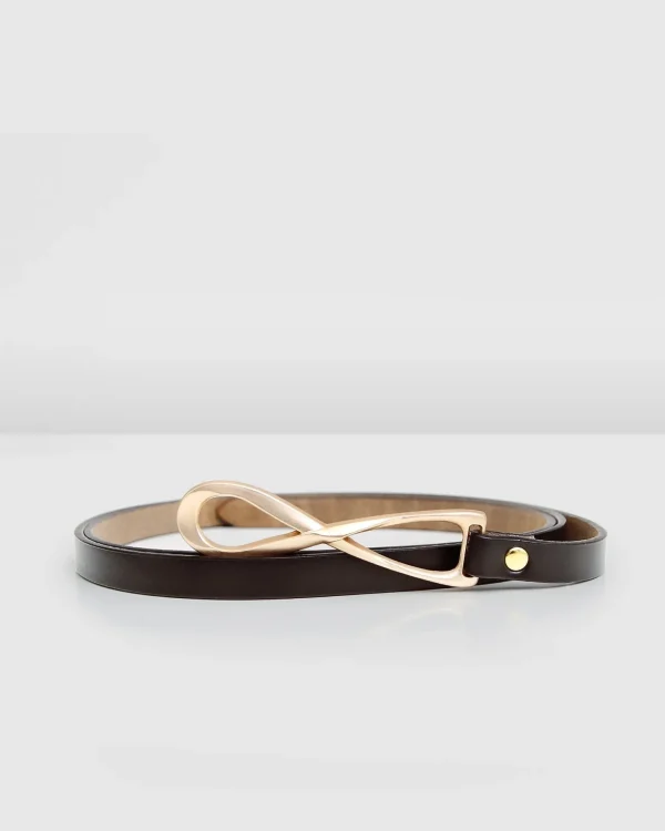 Belle & Bloom Belts>London Mood Leather Tie Belt -