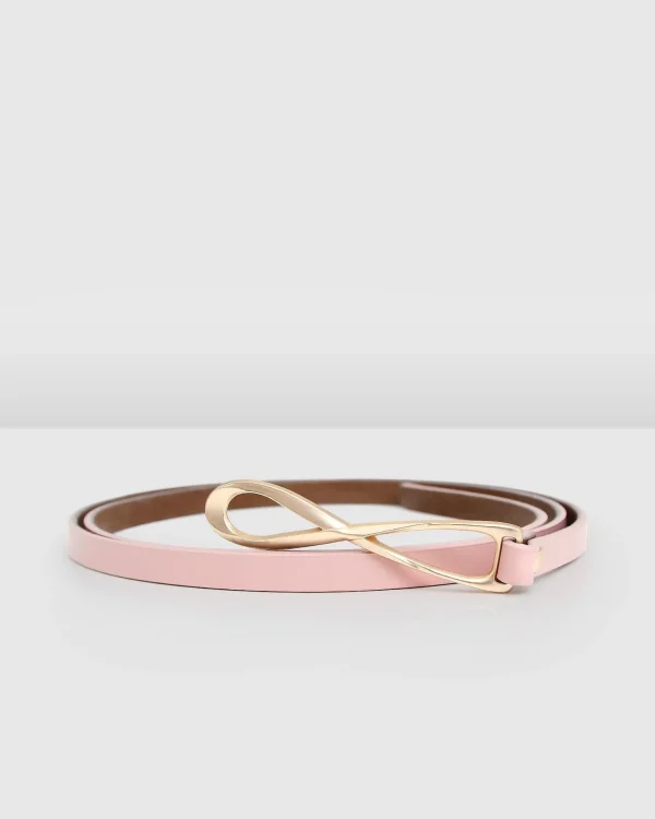 Belle & Bloom Belts>London Mood Leather Tie Belt -