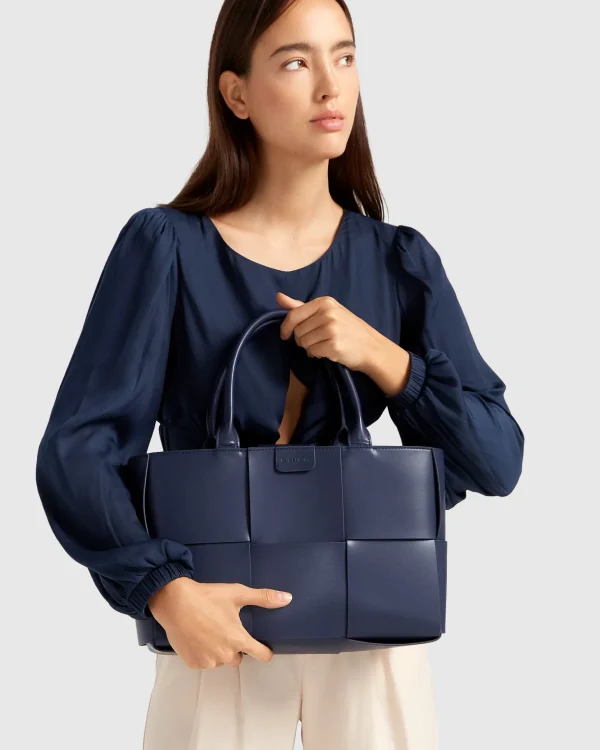 Belle & Bloom Handbags>Long Way Home Woven Tote -