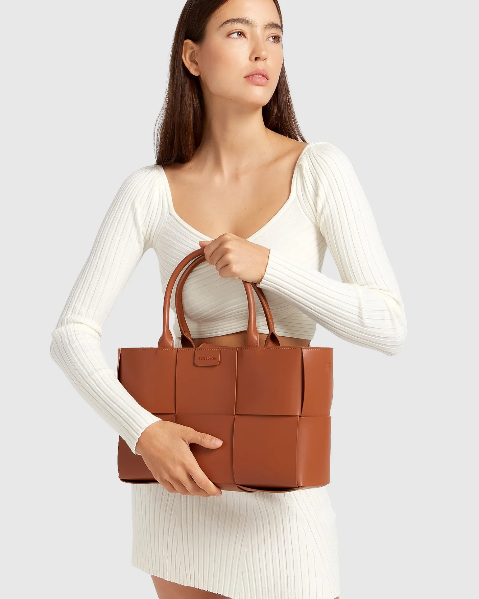 Belle & Bloom Handbags>Long Way Home Woven Tote -