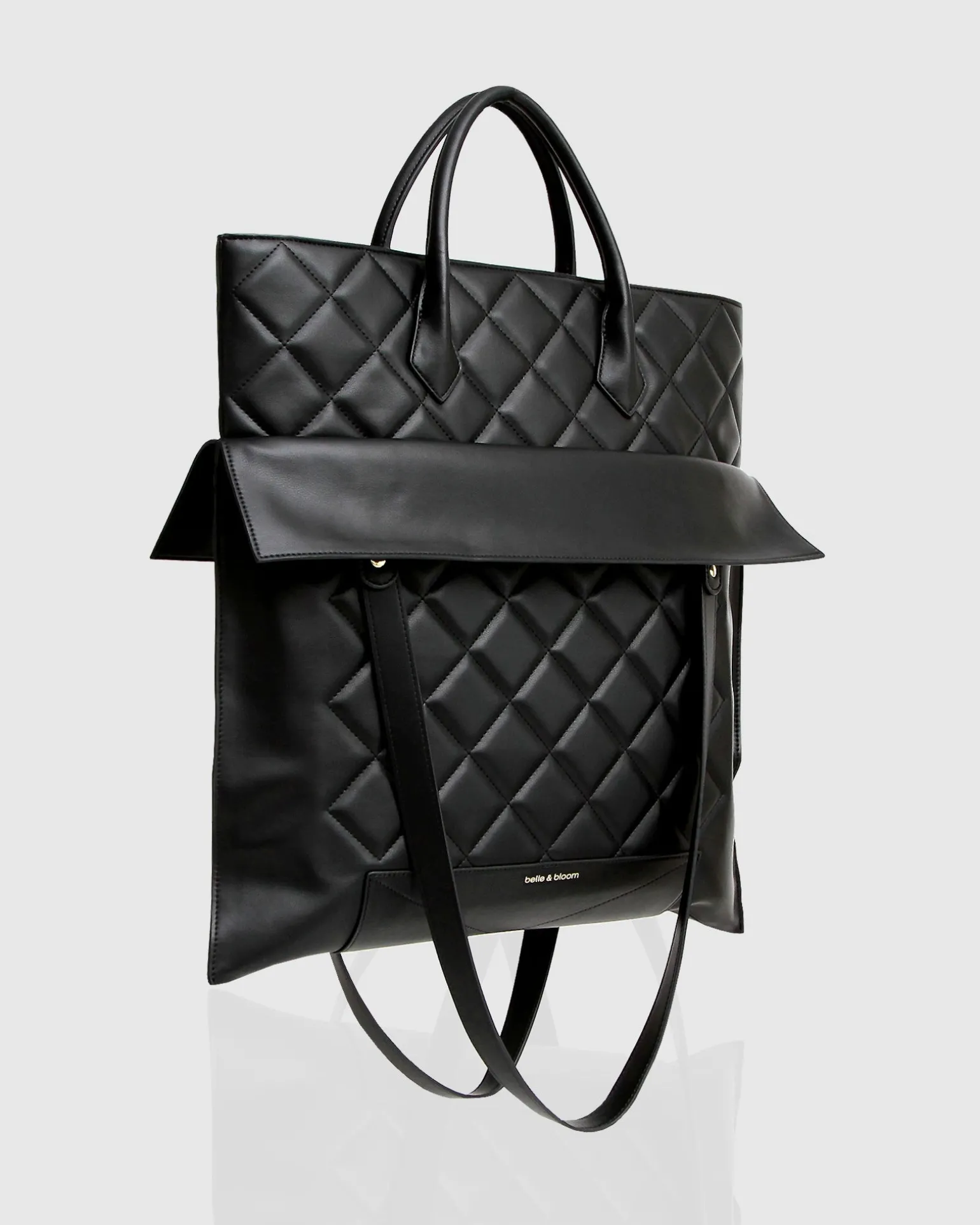Belle & Bloom Handbags>Lost Lovers Quilted Leather Tote -