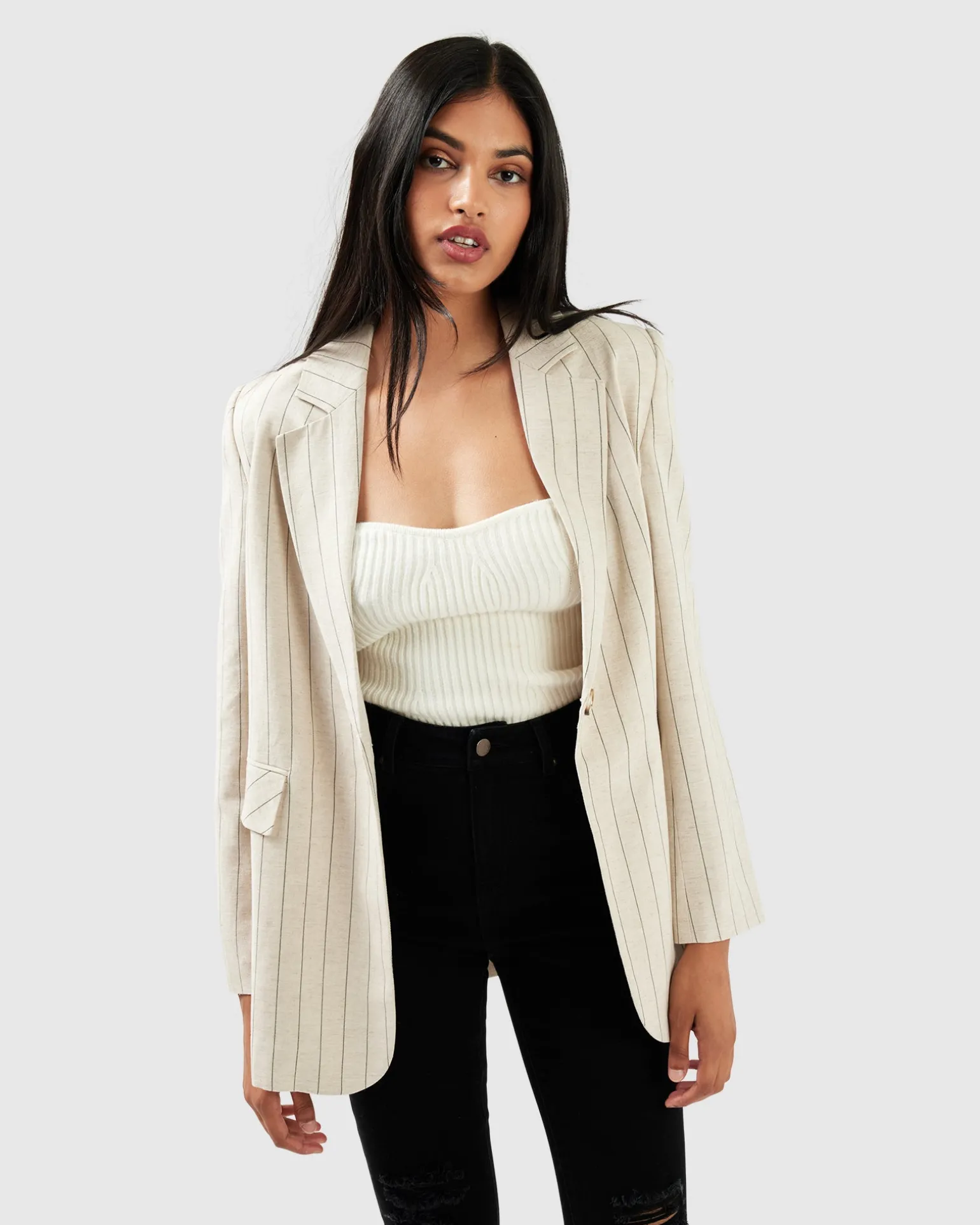 Belle & Bloom Blazers | Suits & Blazers>Love & Mercy Striped Blazer -