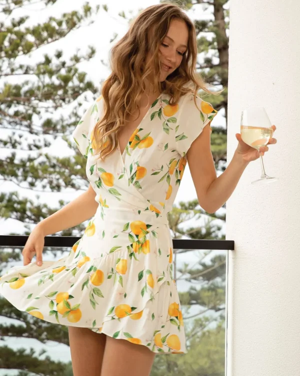 Belle & Bloom Mini Dresses | Mini Dresses>Love Shack Mini Wrap Dress -